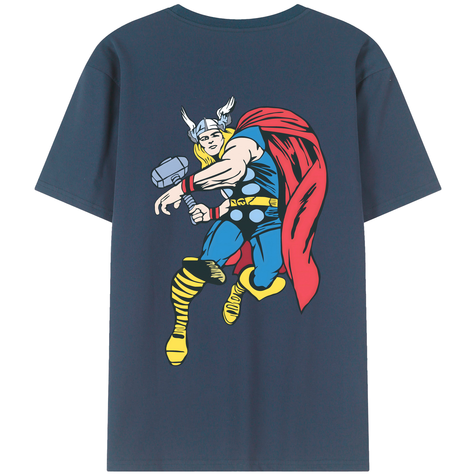 （画像用） アベンジャーズ The Avengers 綿100％ メンズ半袖Tシャツ（バックプリント） 通気性