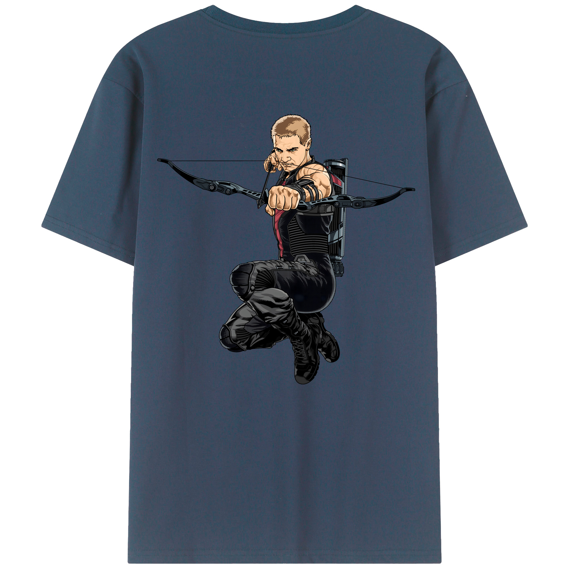 （画像用） アベンジャーズ The Avengers 綿100％ メンズ半袖Tシャツ（バックプリント） 通気性
