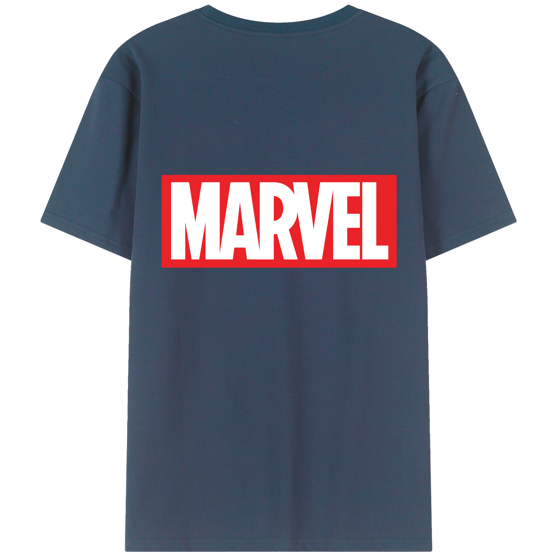 （画像用） アベンジャーズ The Avengers 綿100％ メンズ半袖Tシャツ（バックプリント） 通気性