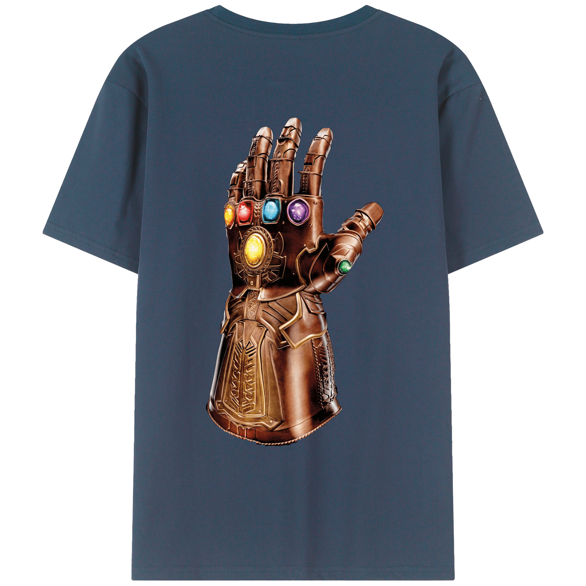（画像用） アベンジャーズ The Avengers 綿100％ メンズ半袖Tシャツ（バックプリント） 通気性