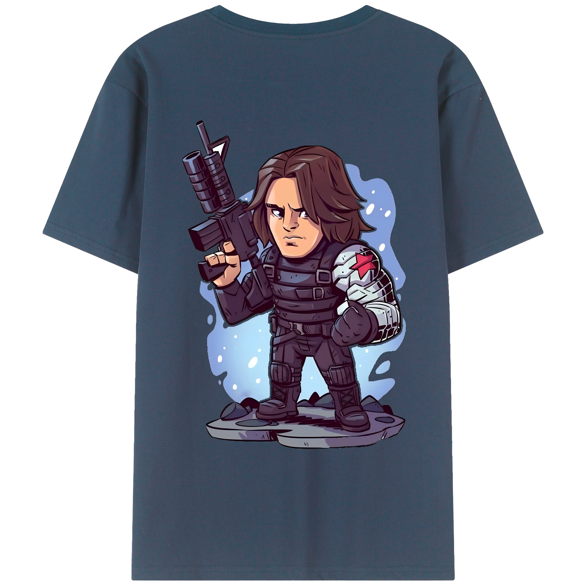 （画像用） アベンジャーズ The Avengers 綿100％ メンズ半袖Tシャツ（バックプリント） 通気性