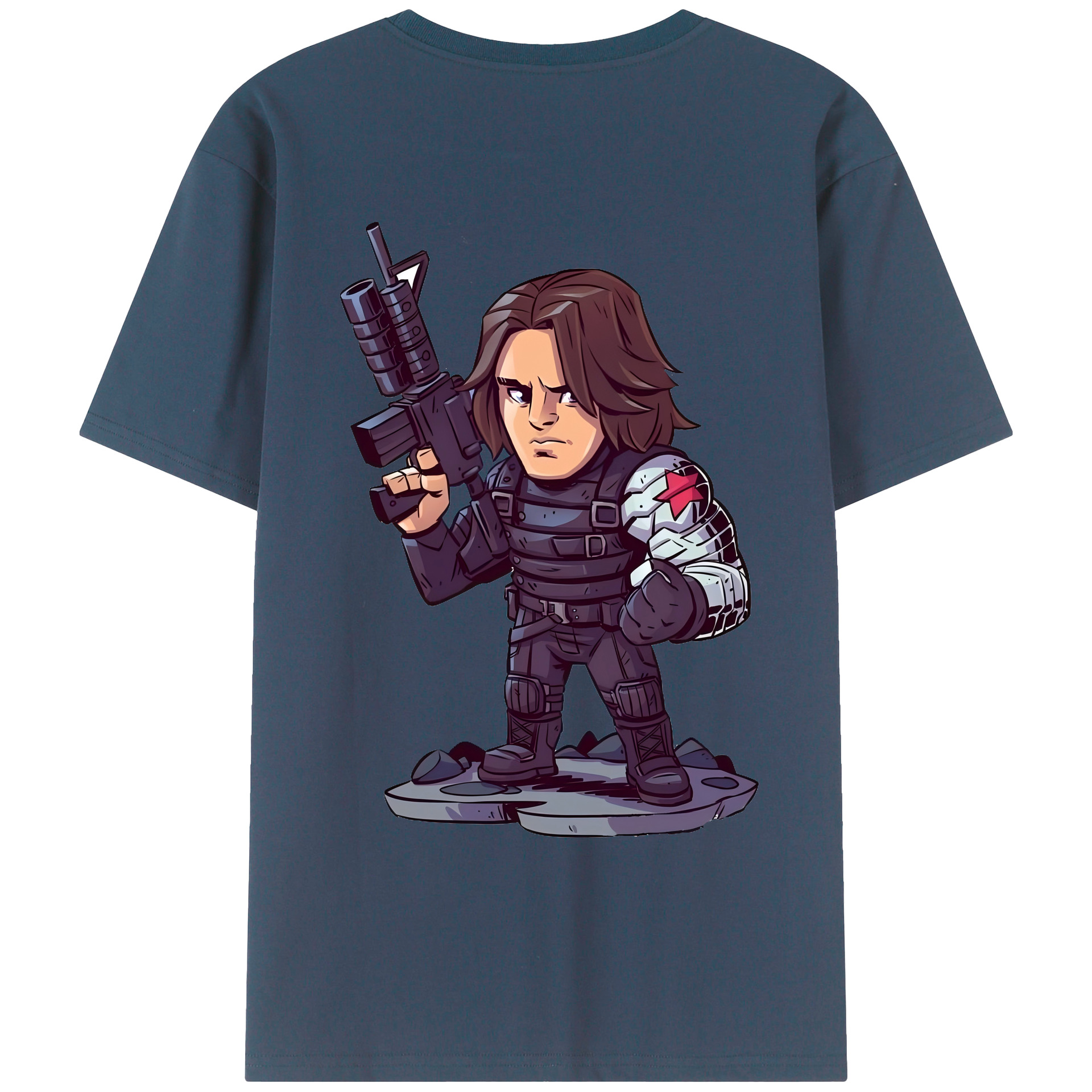 （画像用） アベンジャーズ The Avengers 綿100％ メンズ半袖Tシャツ（バックプリント） 通気性