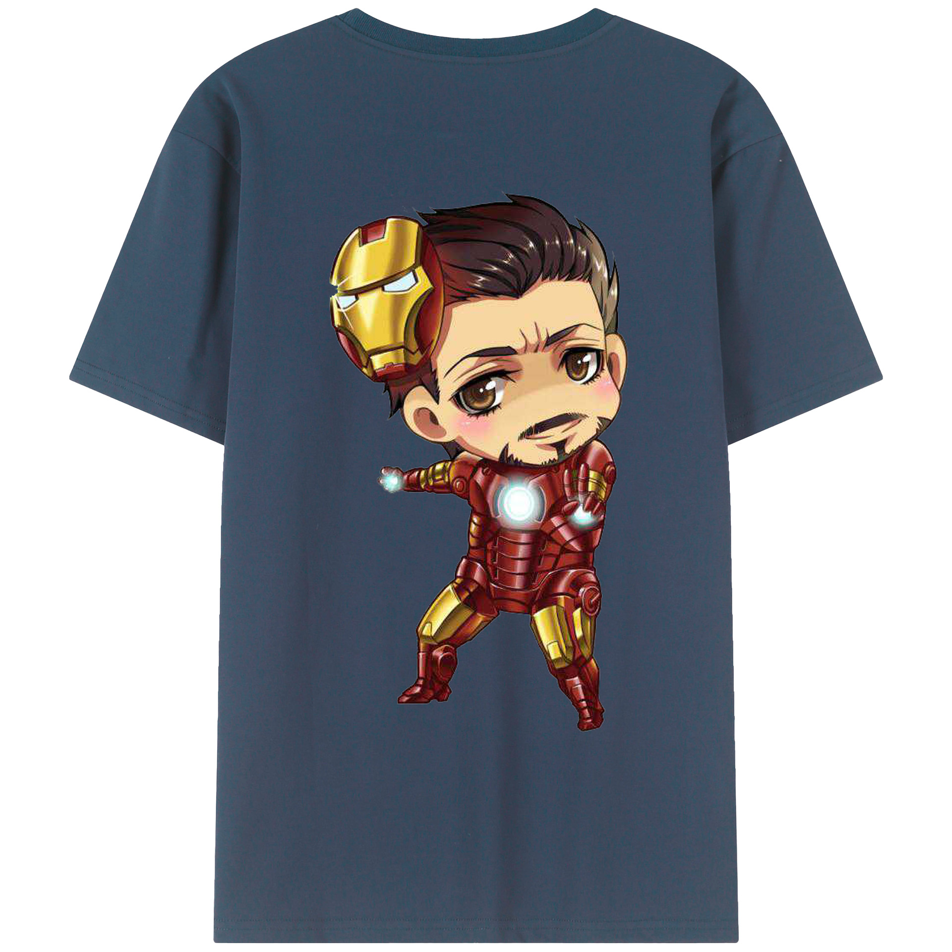 （画像用） アベンジャーズ The Avengers 綿100％ メンズ半袖Tシャツ（バックプリント） 通気性