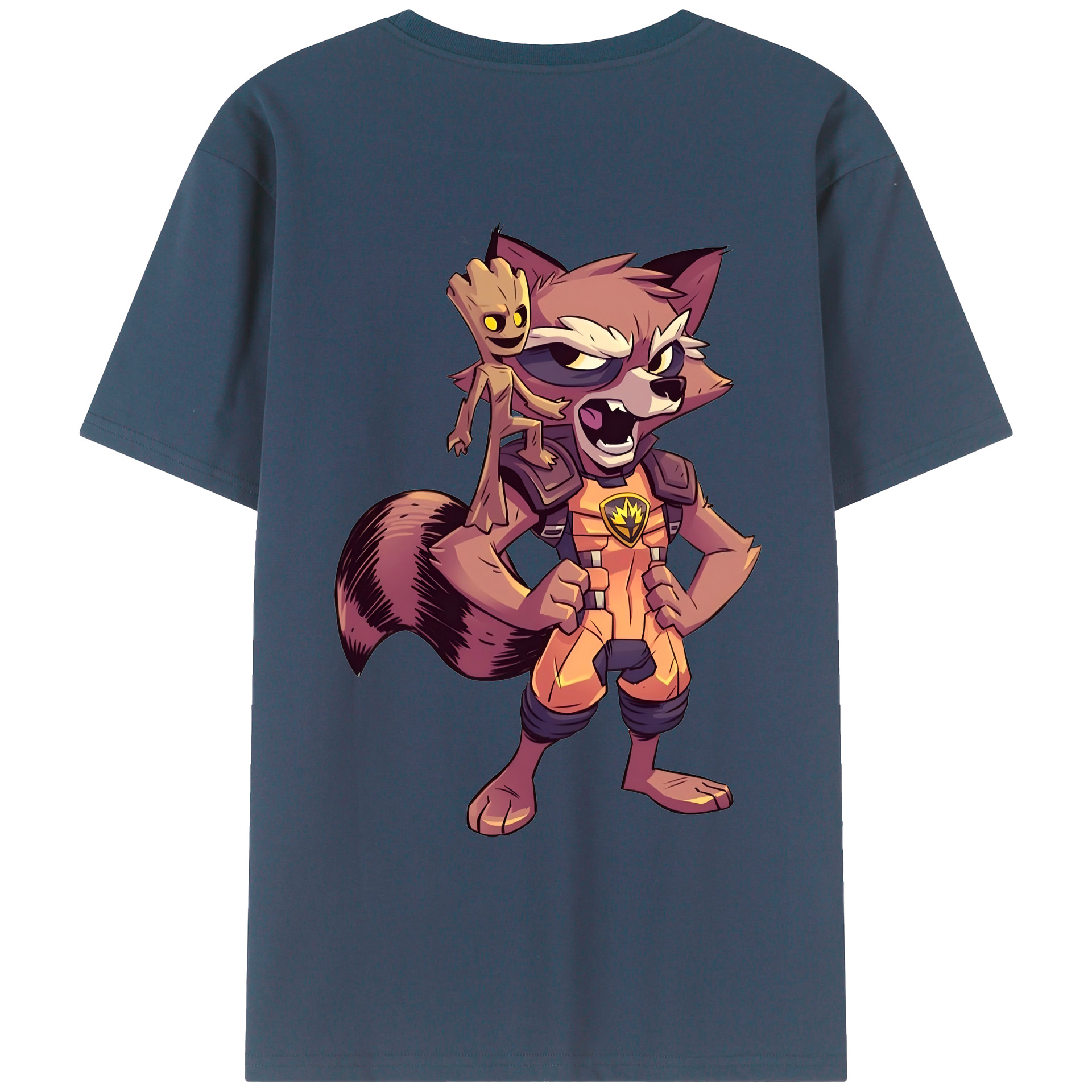（画像用） アベンジャーズ The Avengers 綿100％ メンズ半袖Tシャツ（バックプリント） 通気性