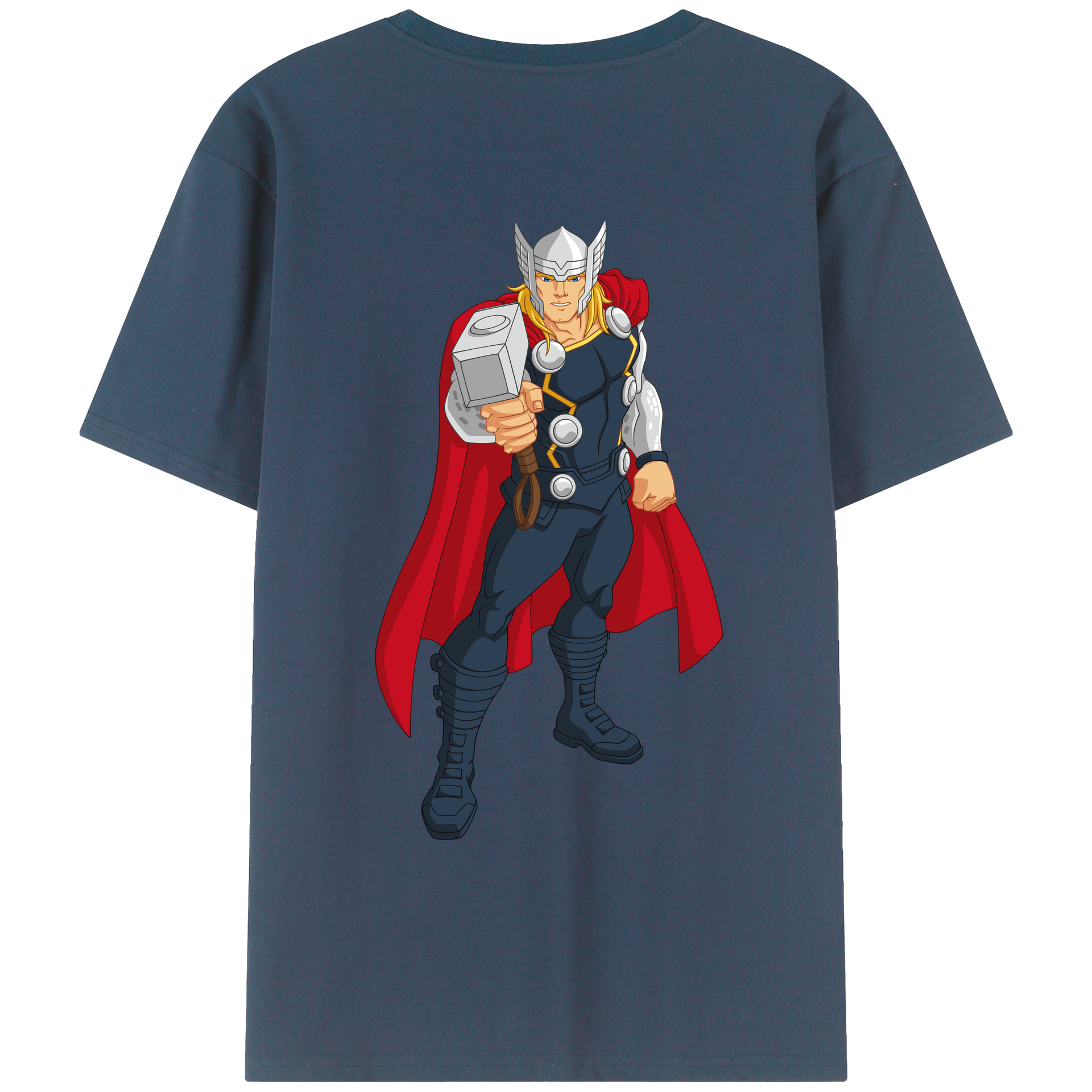 （画像用） アベンジャーズ The Avengers 綿100％ メンズ半袖Tシャツ（バックプリント） 通気性