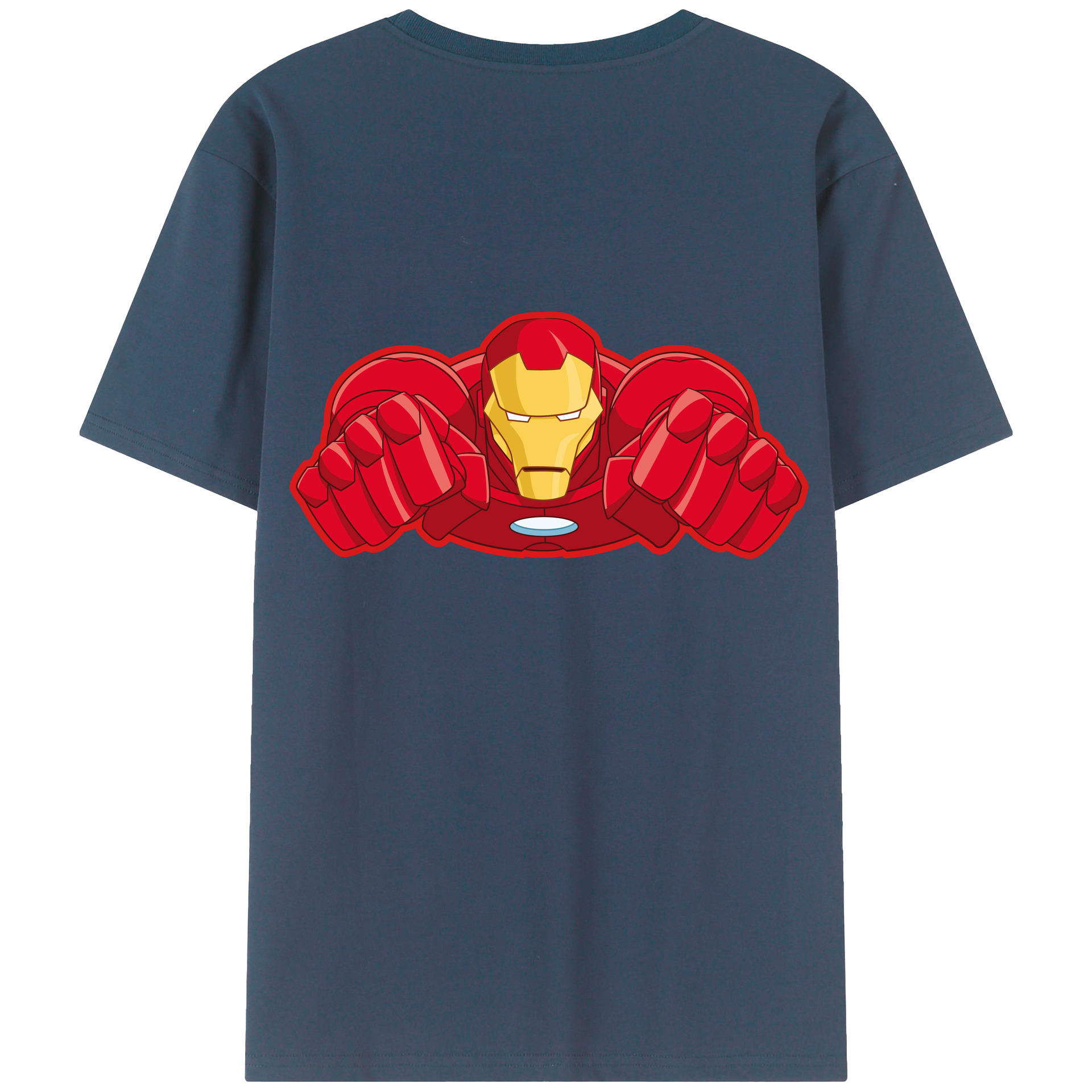 （画像用） アベンジャーズ The Avengers 綿100％ メンズ半袖Tシャツ（バックプリント） 通気性