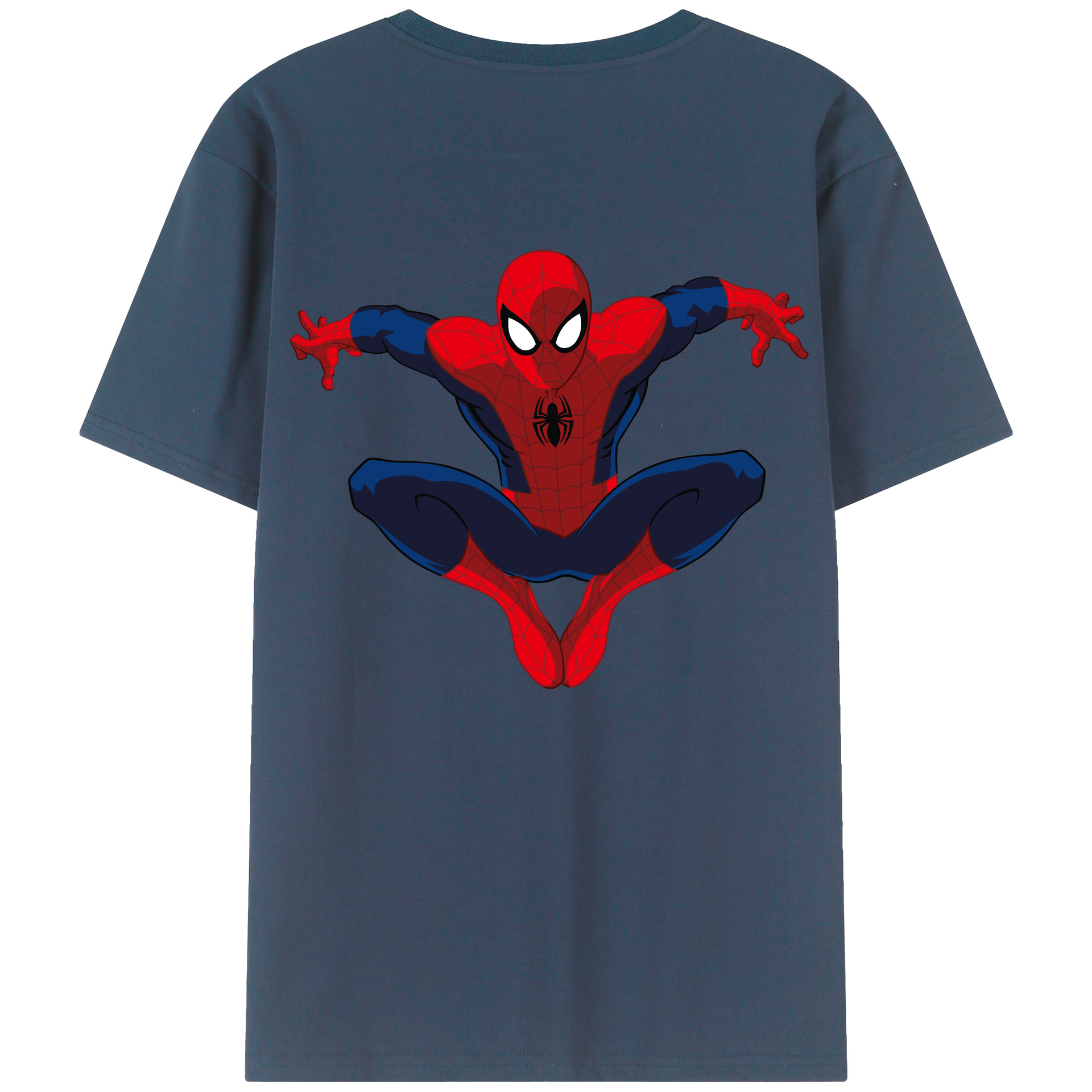 （画像用） アベンジャーズ The Avengers 綿100％ メンズ半袖Tシャツ（バックプリント） 通気性