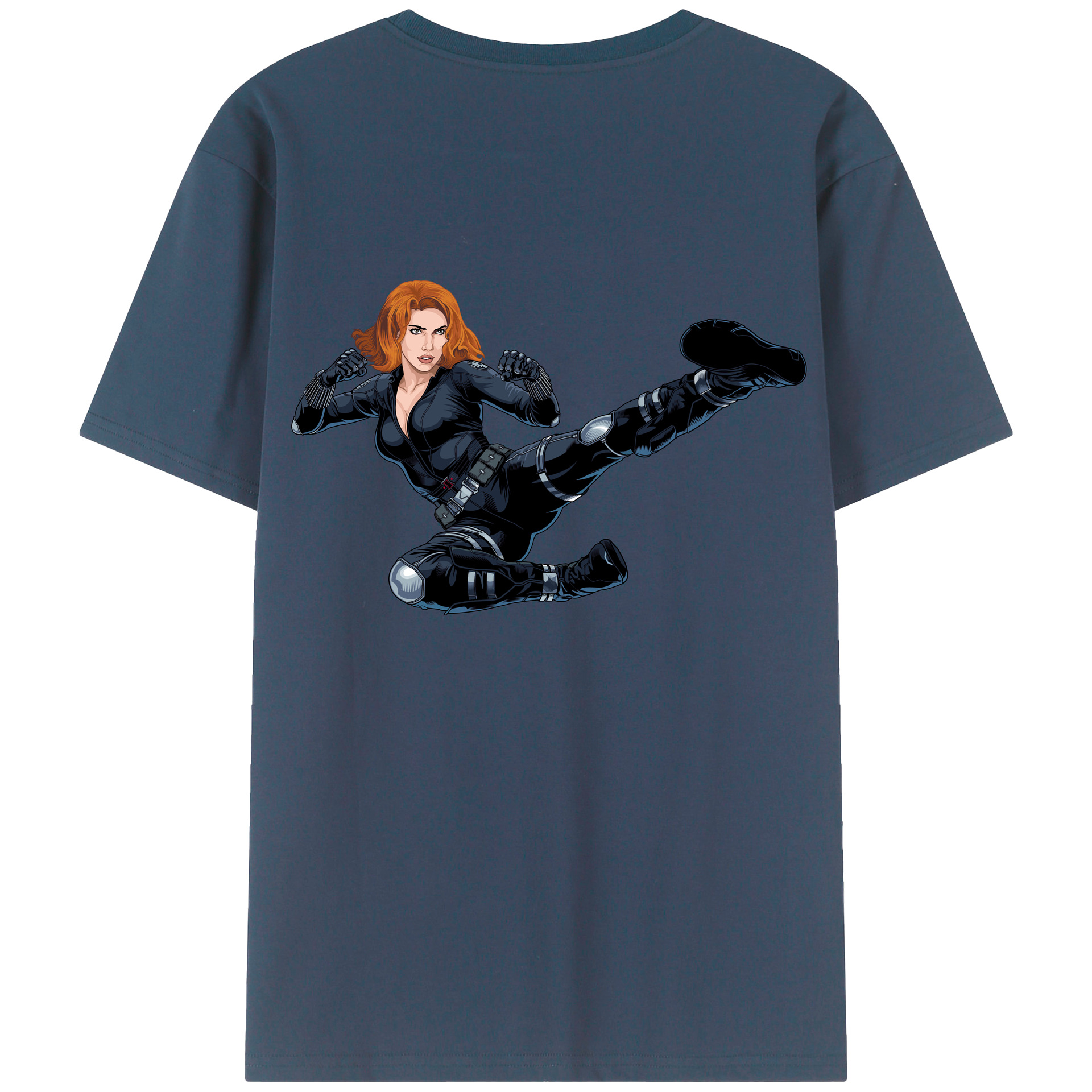 （画像用） アベンジャーズ The Avengers 綿100％ メンズ半袖Tシャツ（バックプリント） 通気性