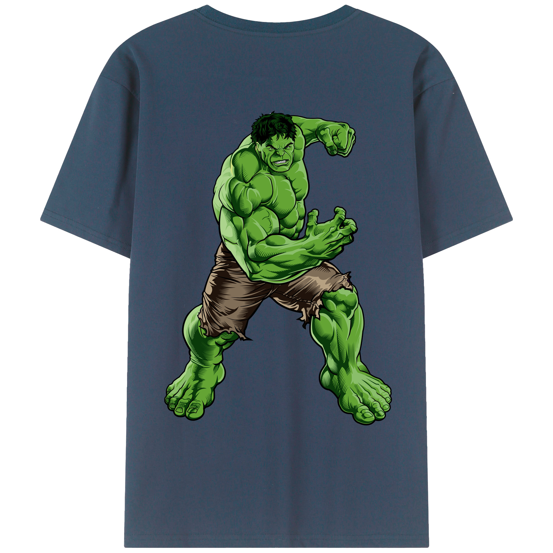 （画像用） アベンジャーズ The Avengers 綿100％ メンズ半袖Tシャツ（バックプリント） 通気性