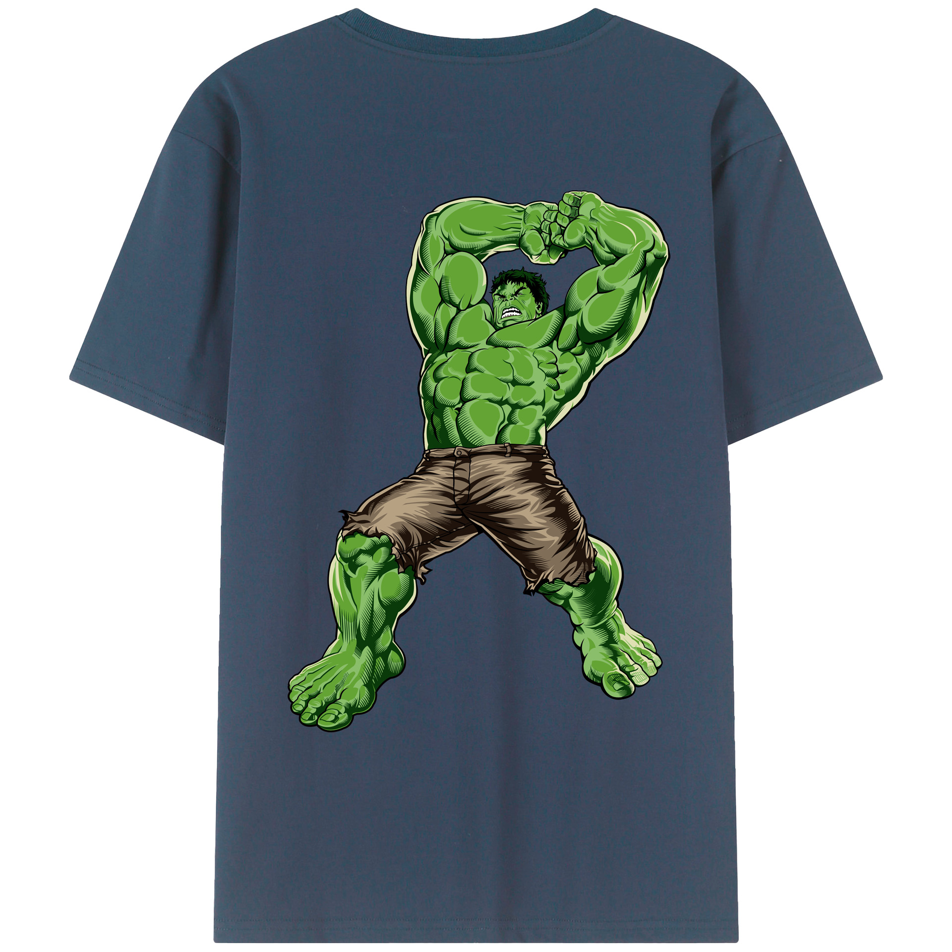 （画像用） アベンジャーズ The Avengers 綿100％ メンズ半袖Tシャツ（バックプリント） 通気性