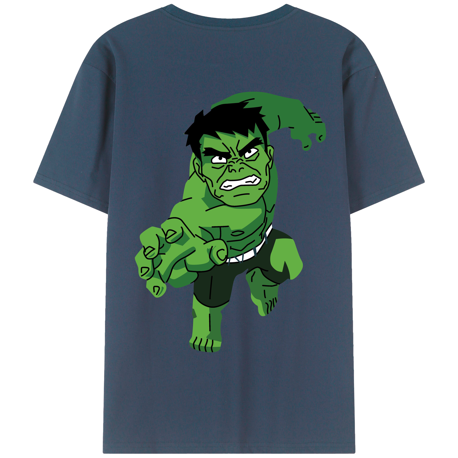 （画像用） アベンジャーズ The Avengers 綿100％ メンズ半袖Tシャツ（バックプリント） 通気性