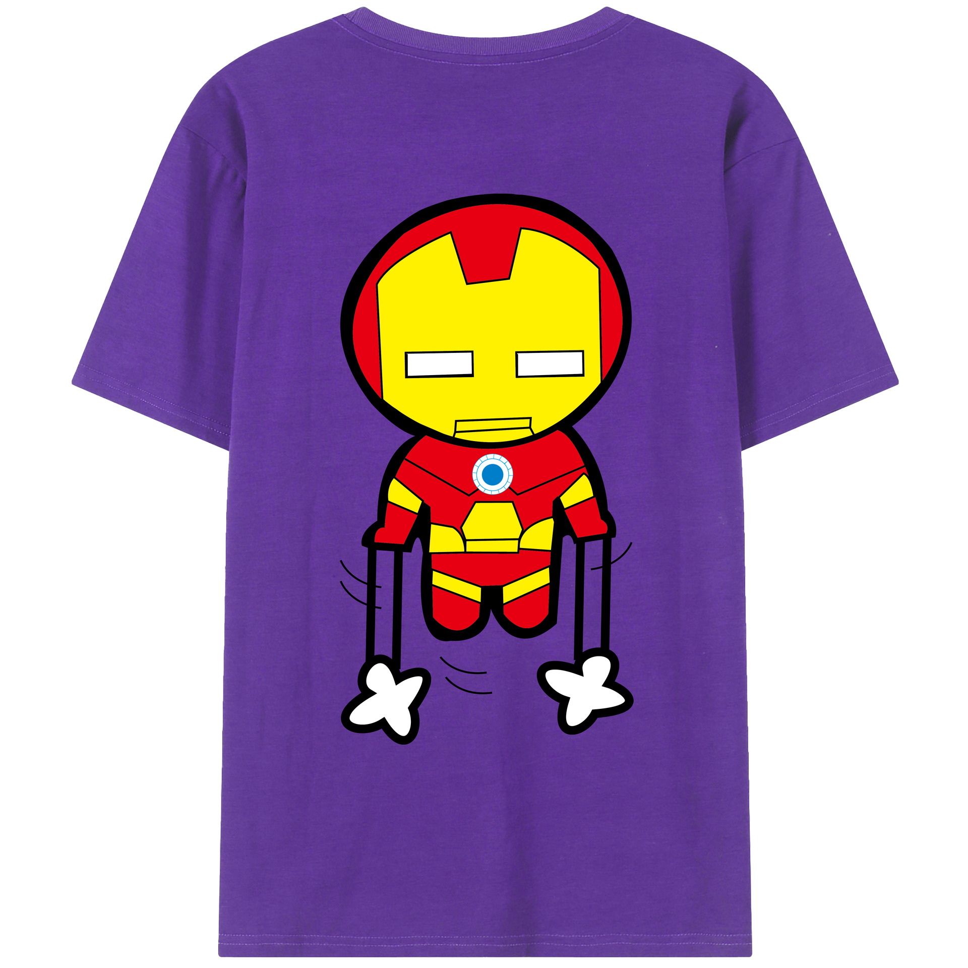 （画像用） アベンジャーズ The Avengers 綿100％ メンズ半袖Tシャツ（バックプリント） 通気性