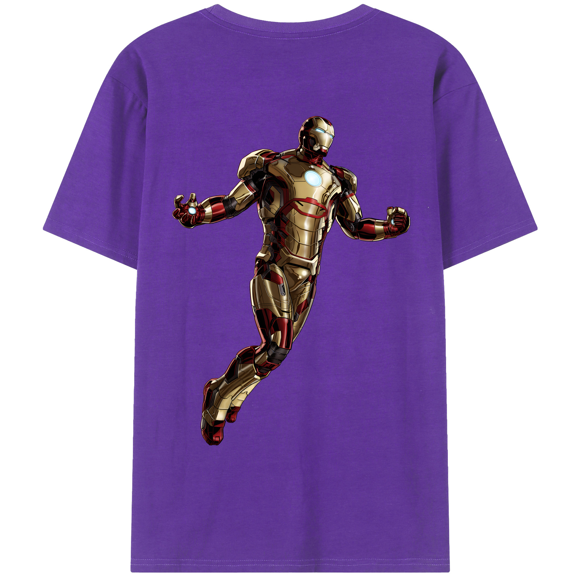 （画像用） アベンジャーズ The Avengers 綿100％ メンズ半袖Tシャツ（バックプリント） 通気性