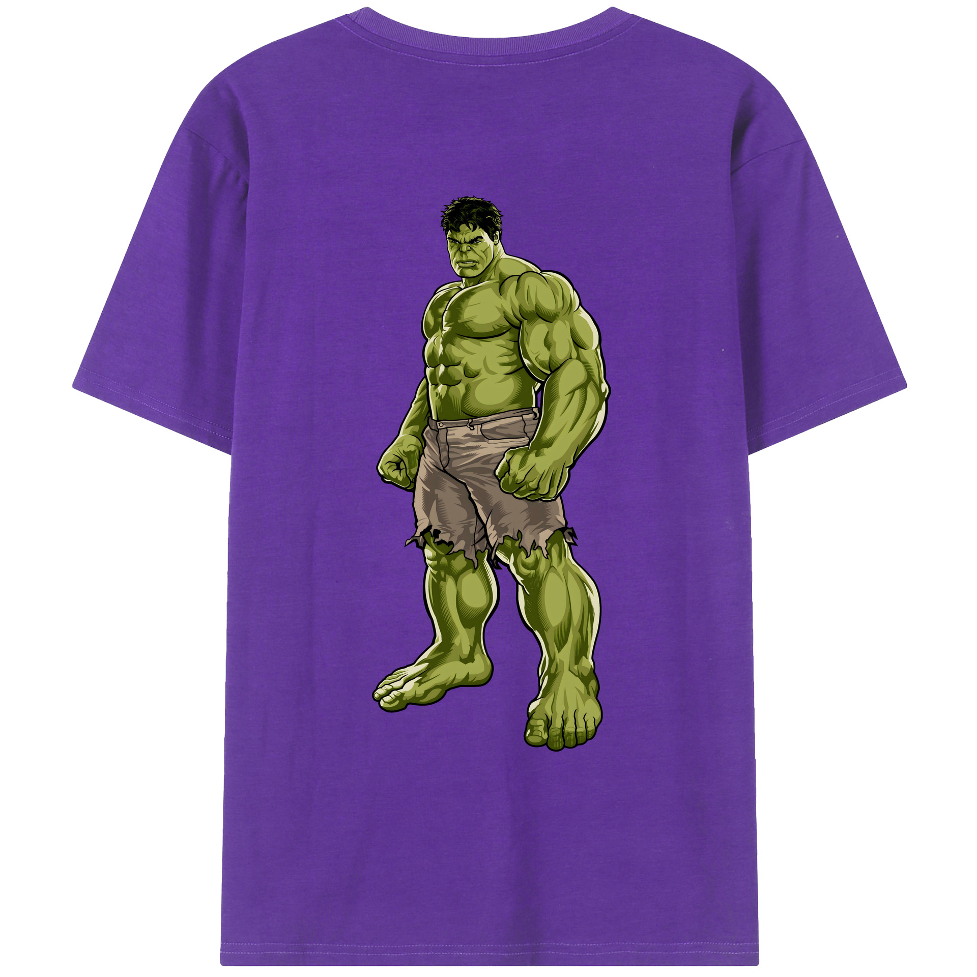 （画像用） アベンジャーズ The Avengers 綿100％ メンズ半袖Tシャツ（バックプリント） 通気性