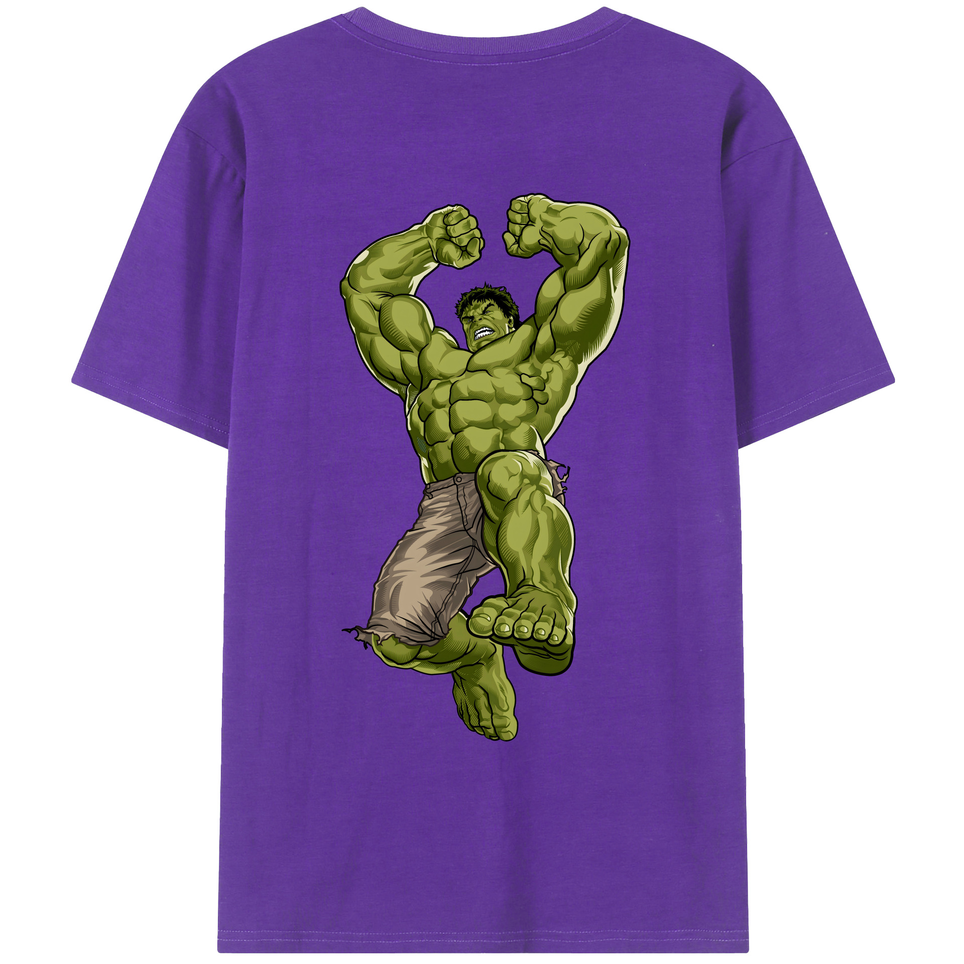 （画像用） アベンジャーズ The Avengers 綿100％ メンズ半袖Tシャツ（バックプリント） 通気性