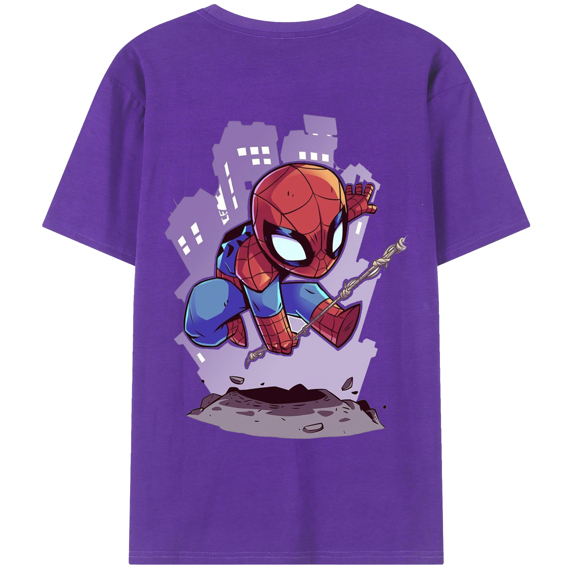 （画像用） アベンジャーズ The Avengers 綿100％ メンズ半袖Tシャツ（バックプリント） 通気性