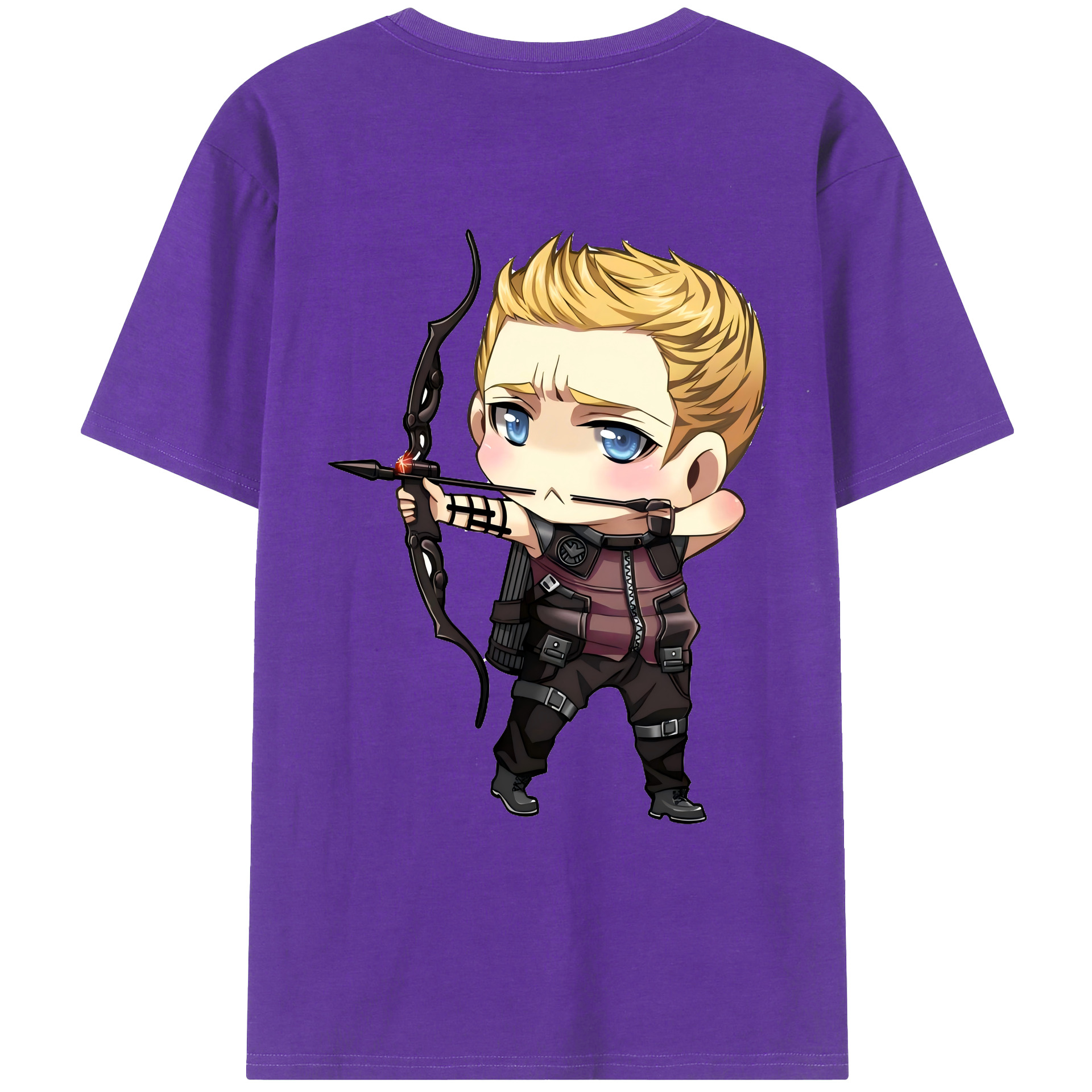 （画像用） アベンジャーズ The Avengers 綿100％ メンズ半袖Tシャツ（バックプリント） 通気性