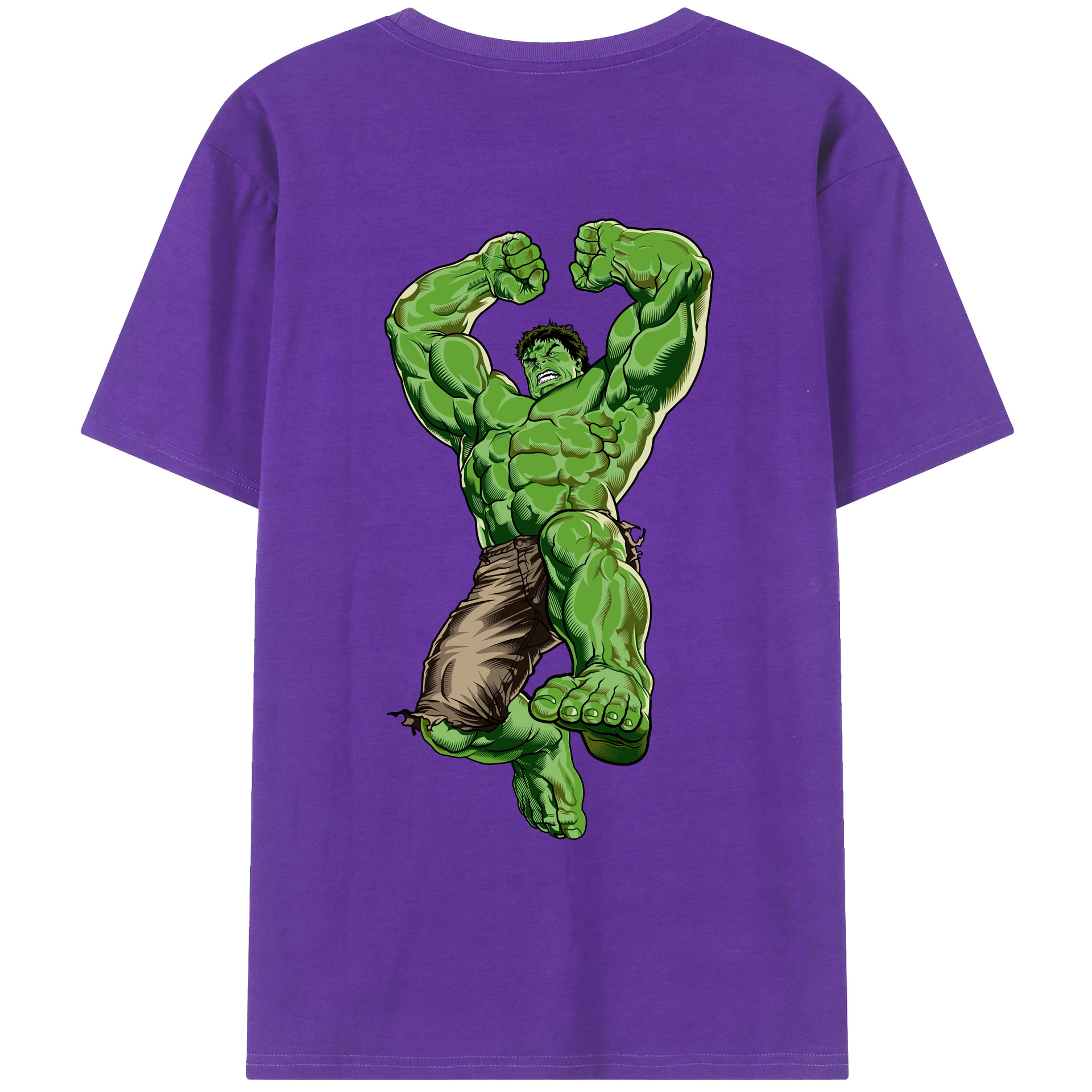 （画像用） アベンジャーズ The Avengers 綿100％ メンズ半袖Tシャツ（バックプリント） 通気性