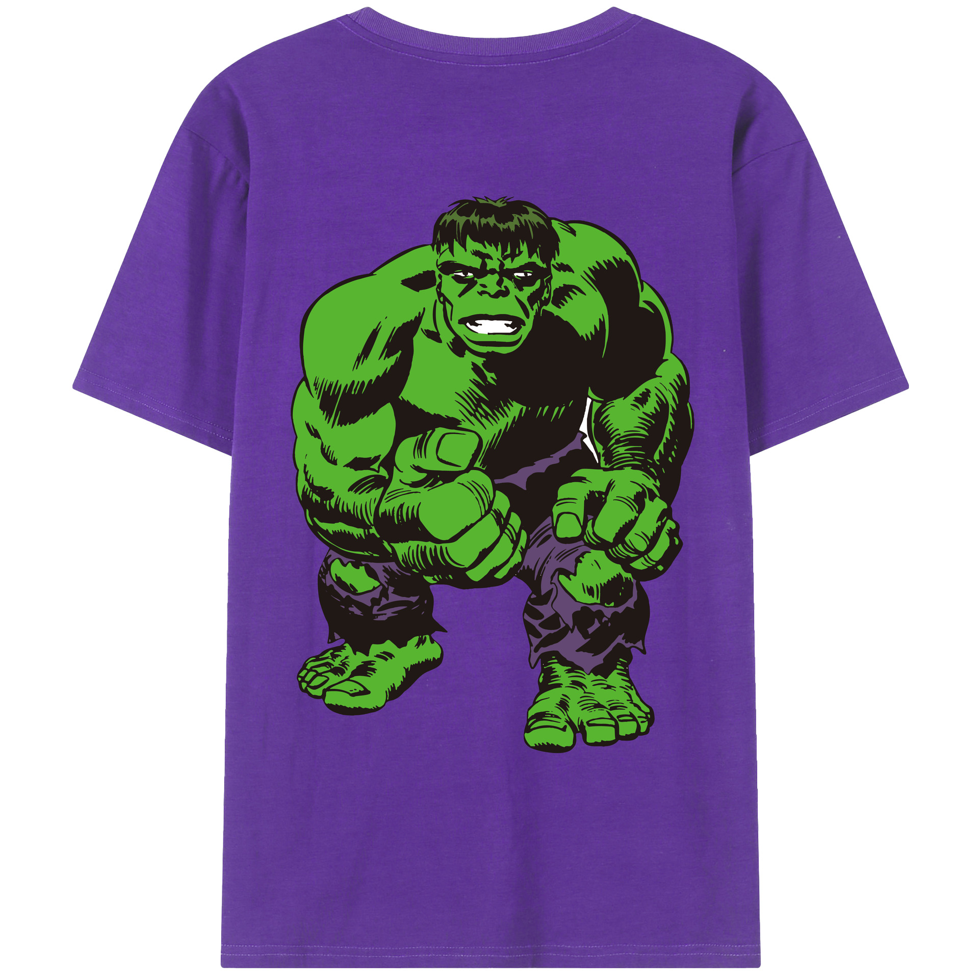 （画像用） アベンジャーズ The Avengers 綿100％ メンズ半袖Tシャツ（バックプリント） 通気性