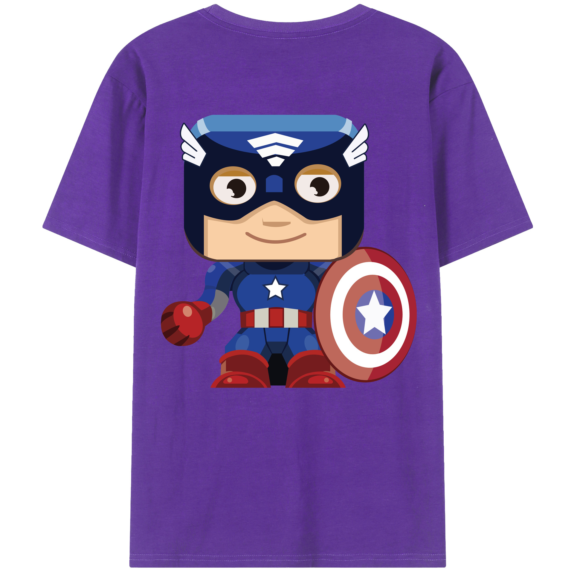 （画像用） アベンジャーズ The Avengers 綿100％ メンズ半袖Tシャツ（バックプリント） 通気性
