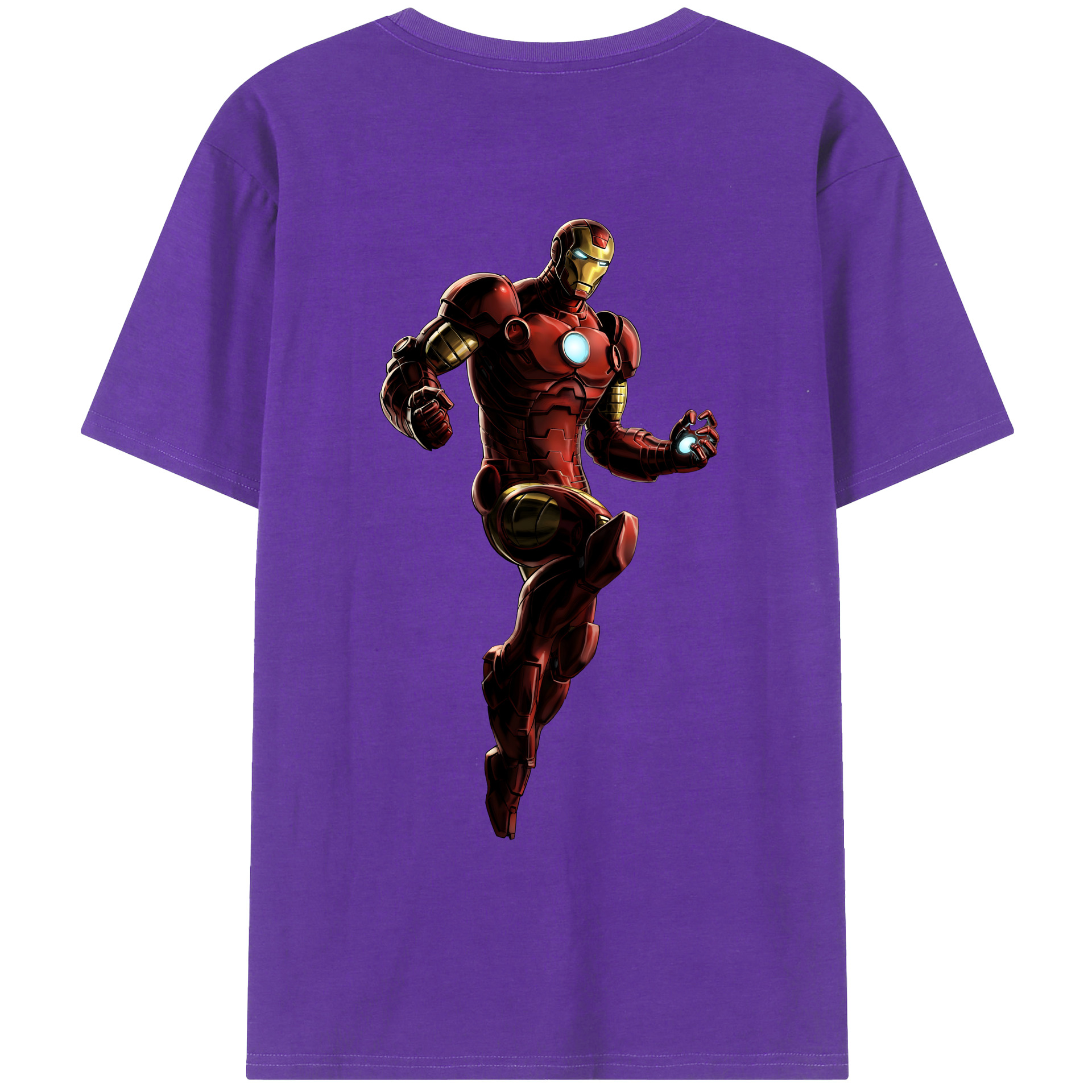 （画像用） アベンジャーズ The Avengers 綿100％ メンズ半袖Tシャツ（バックプリント） 通気性