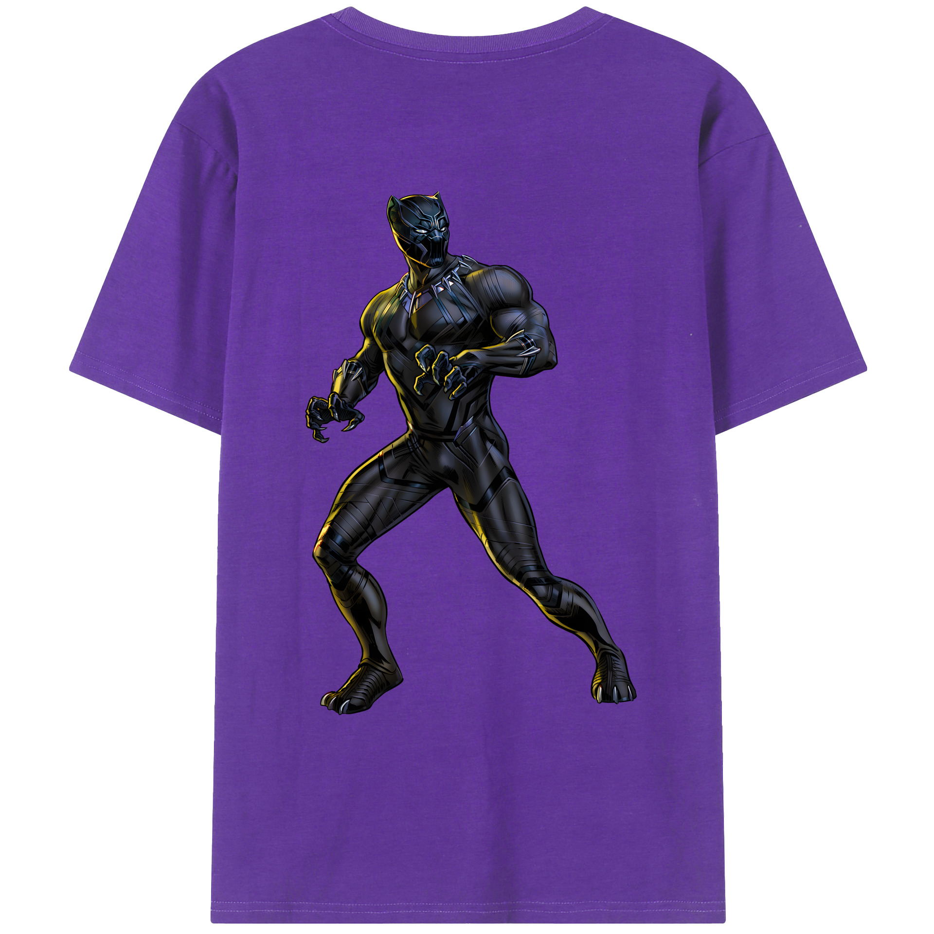 （画像用） アベンジャーズ The Avengers 綿100％ メンズ半袖Tシャツ（バックプリント） 通気性