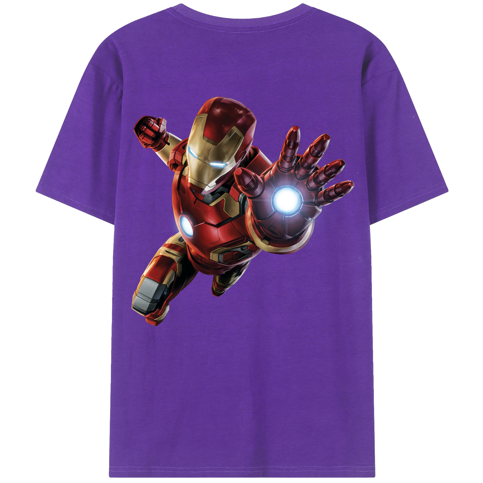 （画像用） アベンジャーズ The Avengers 綿100％ メンズ半袖Tシャツ（バックプリント） 通気性