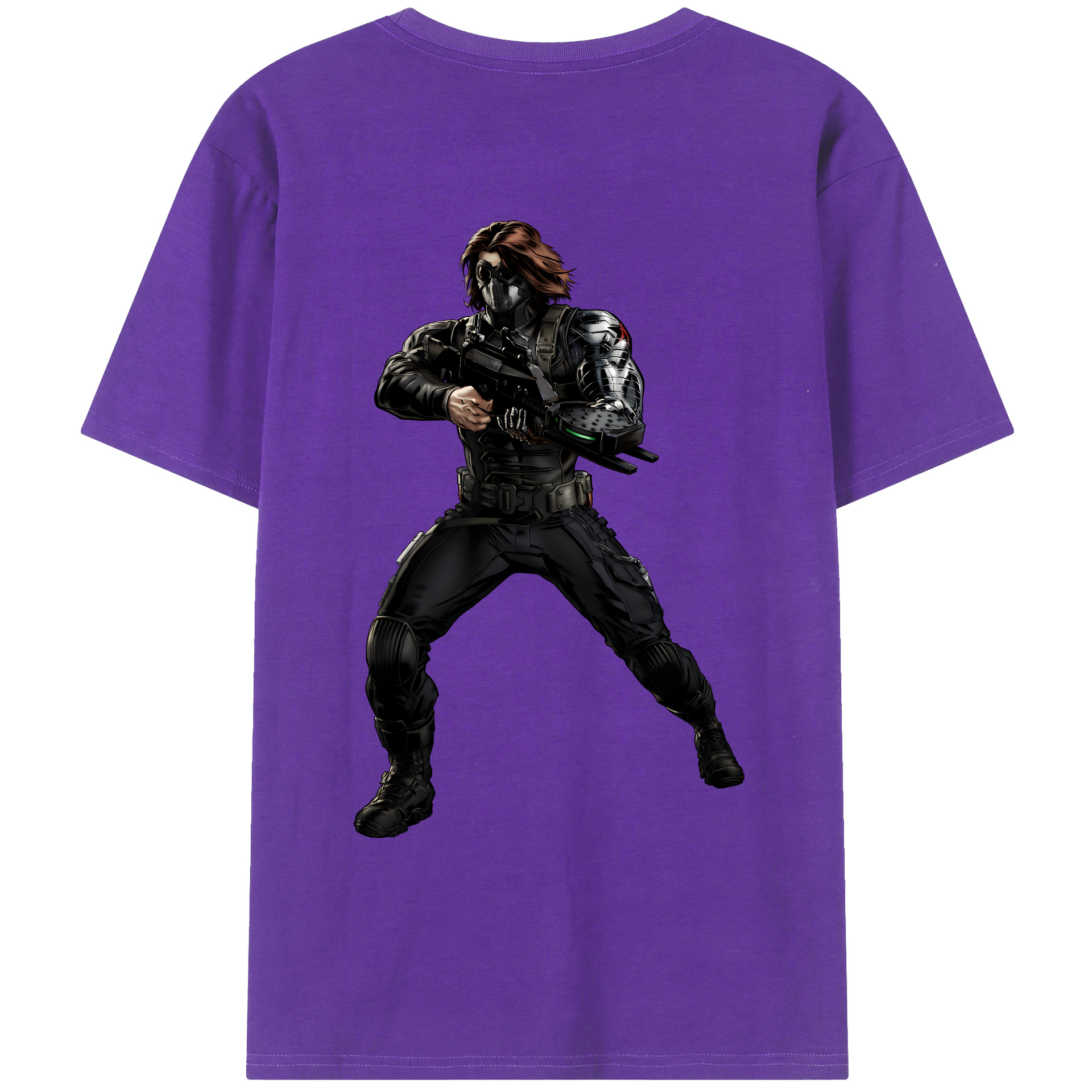 （画像用） アベンジャーズ The Avengers 綿100％ メンズ半袖Tシャツ（バックプリント） 通気性