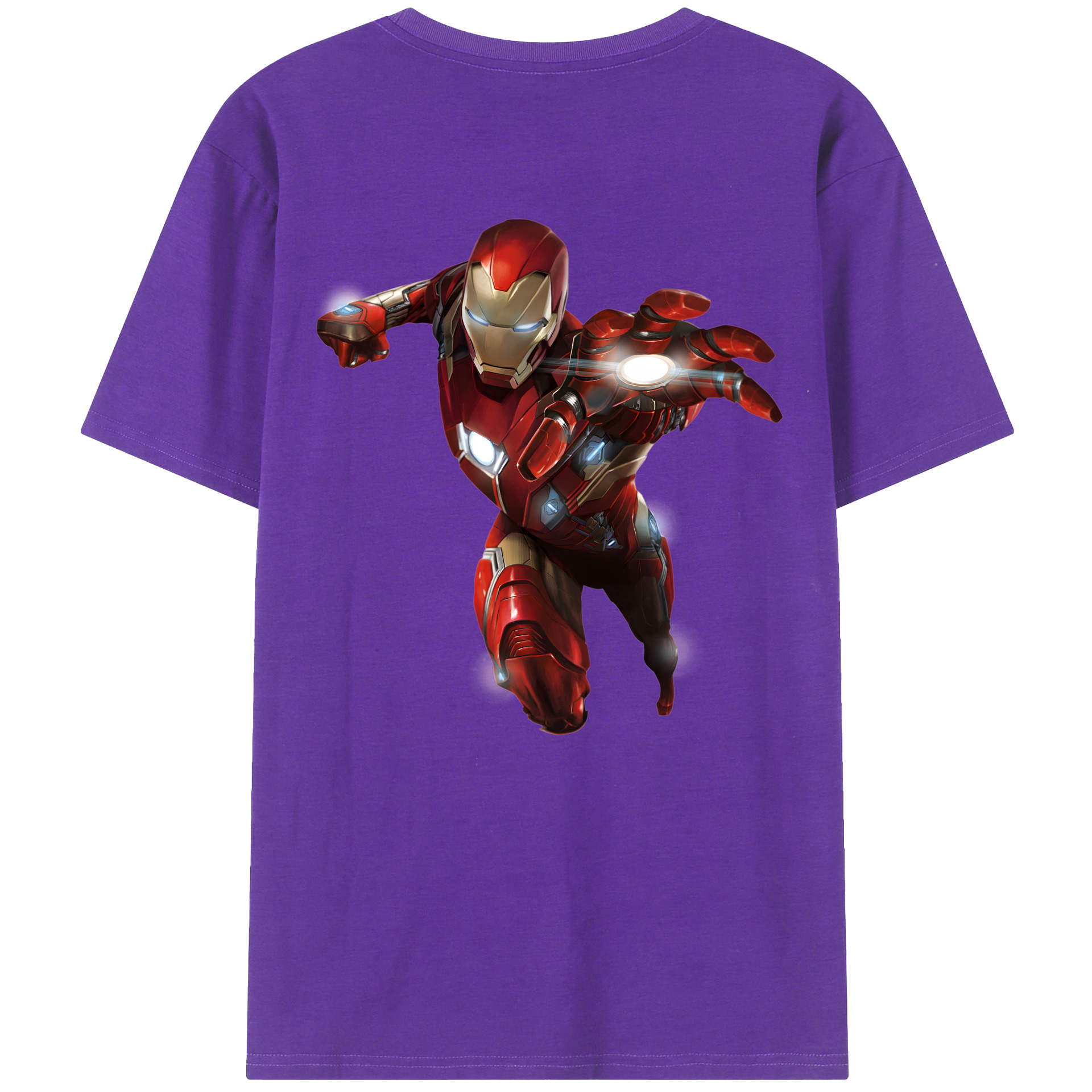 （画像用） アベンジャーズ The Avengers 綿100％ メンズ半袖Tシャツ（バックプリント） 通気性
