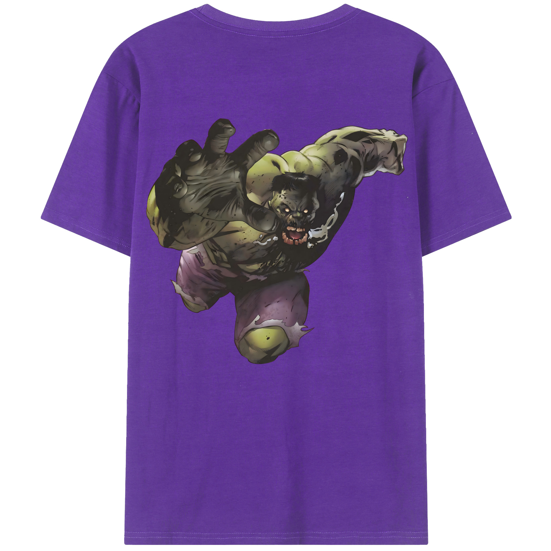 （画像用） アベンジャーズ The Avengers 綿100％ メンズ半袖Tシャツ（バックプリント） 通気性