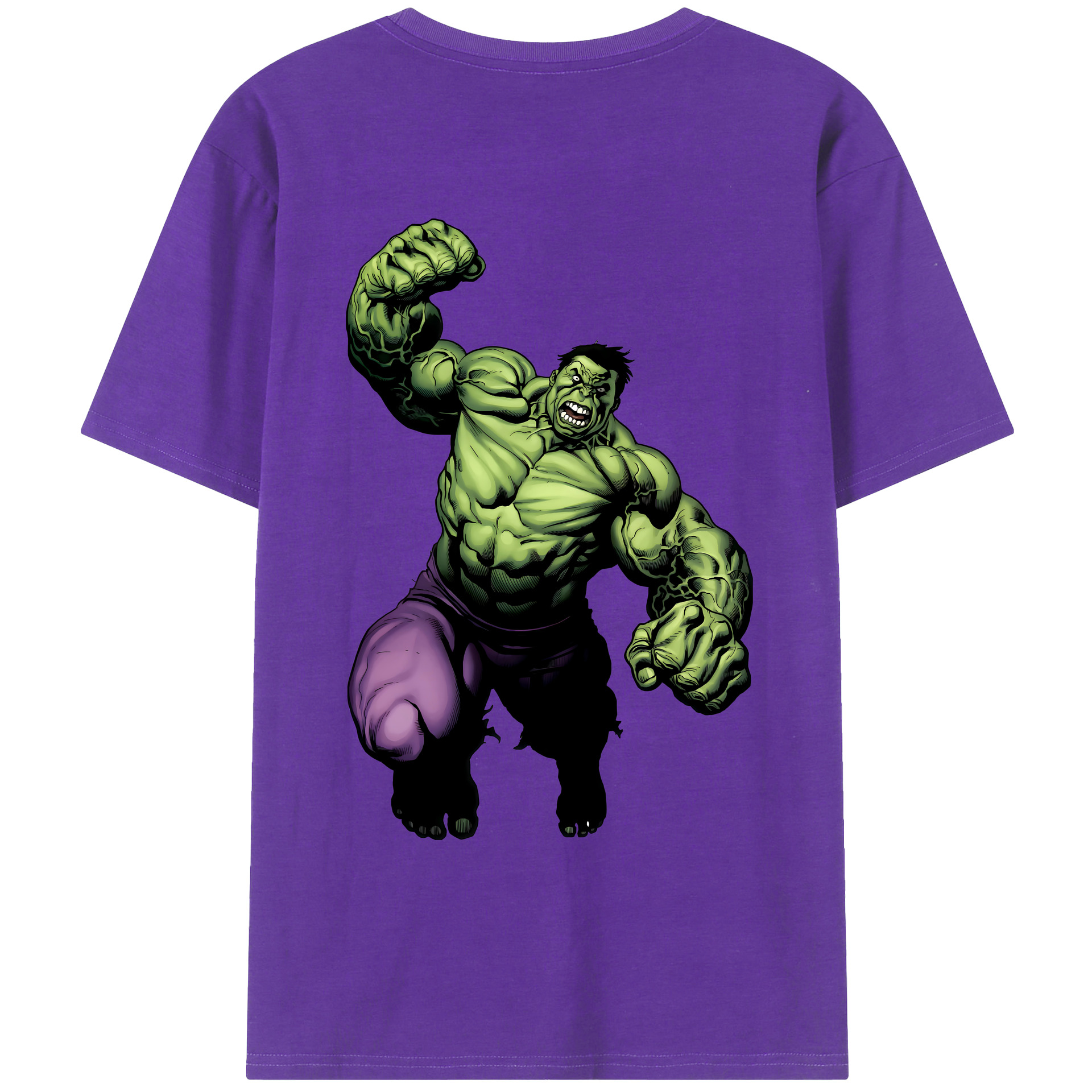 （画像用） アベンジャーズ The Avengers 綿100％ メンズ半袖Tシャツ（バックプリント） 通気性