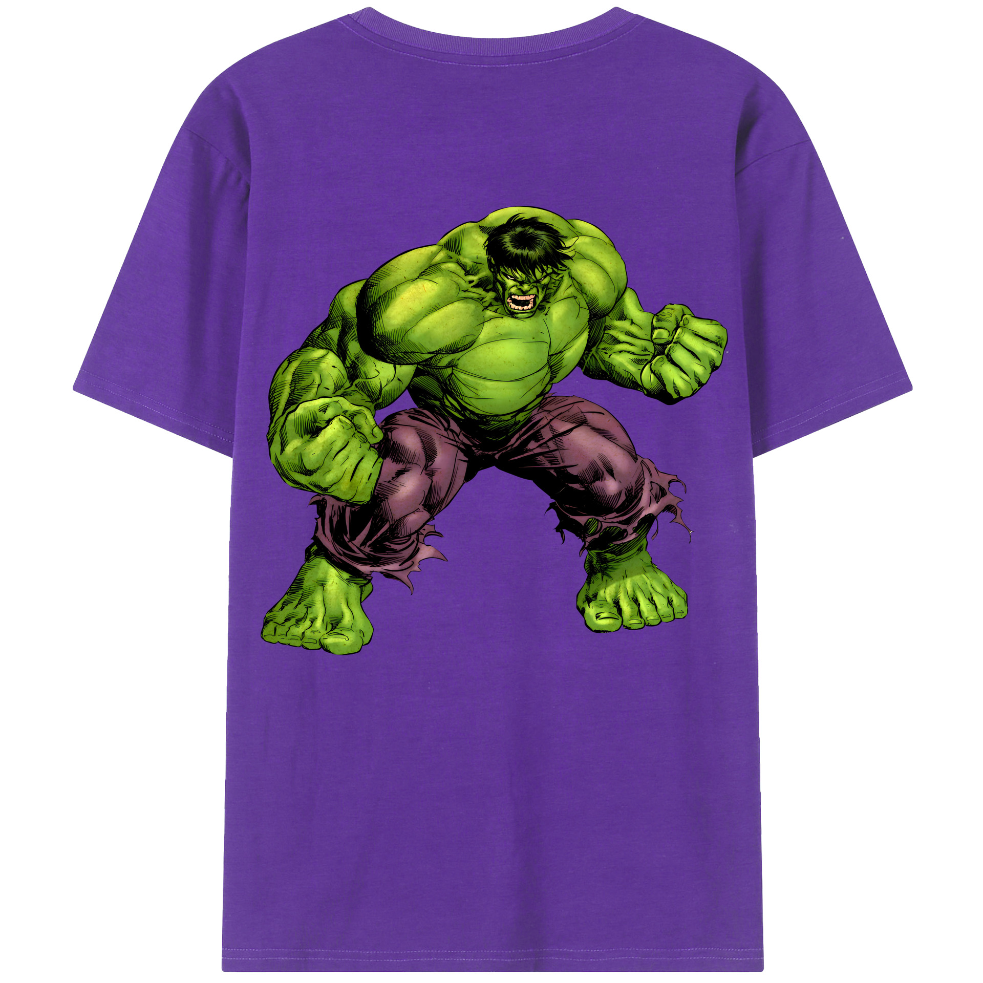 （画像用） アベンジャーズ The Avengers 綿100％ メンズ半袖Tシャツ（バックプリント） 通気性