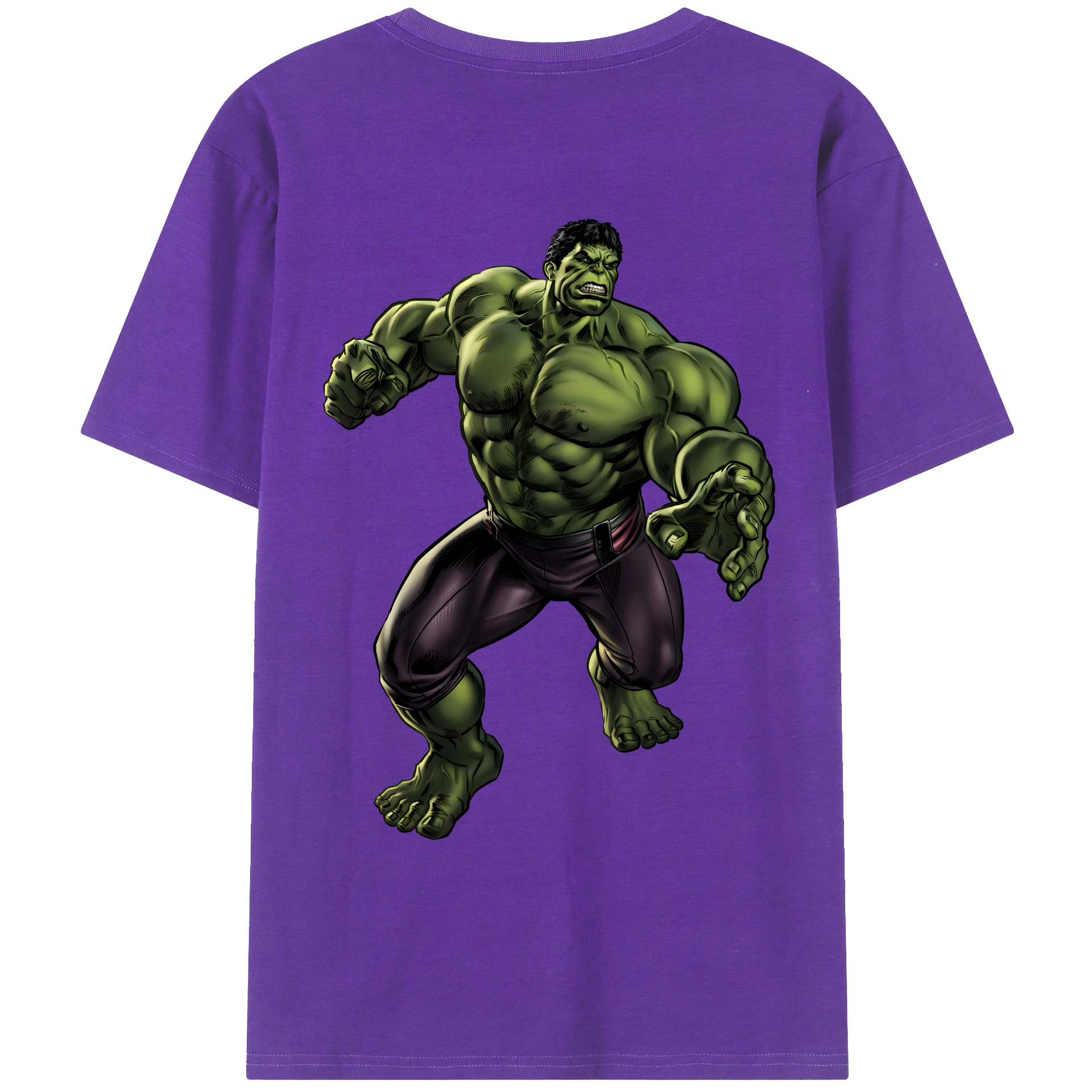 （画像用） アベンジャーズ The Avengers 綿100％ メンズ半袖Tシャツ（バックプリント） 通気性