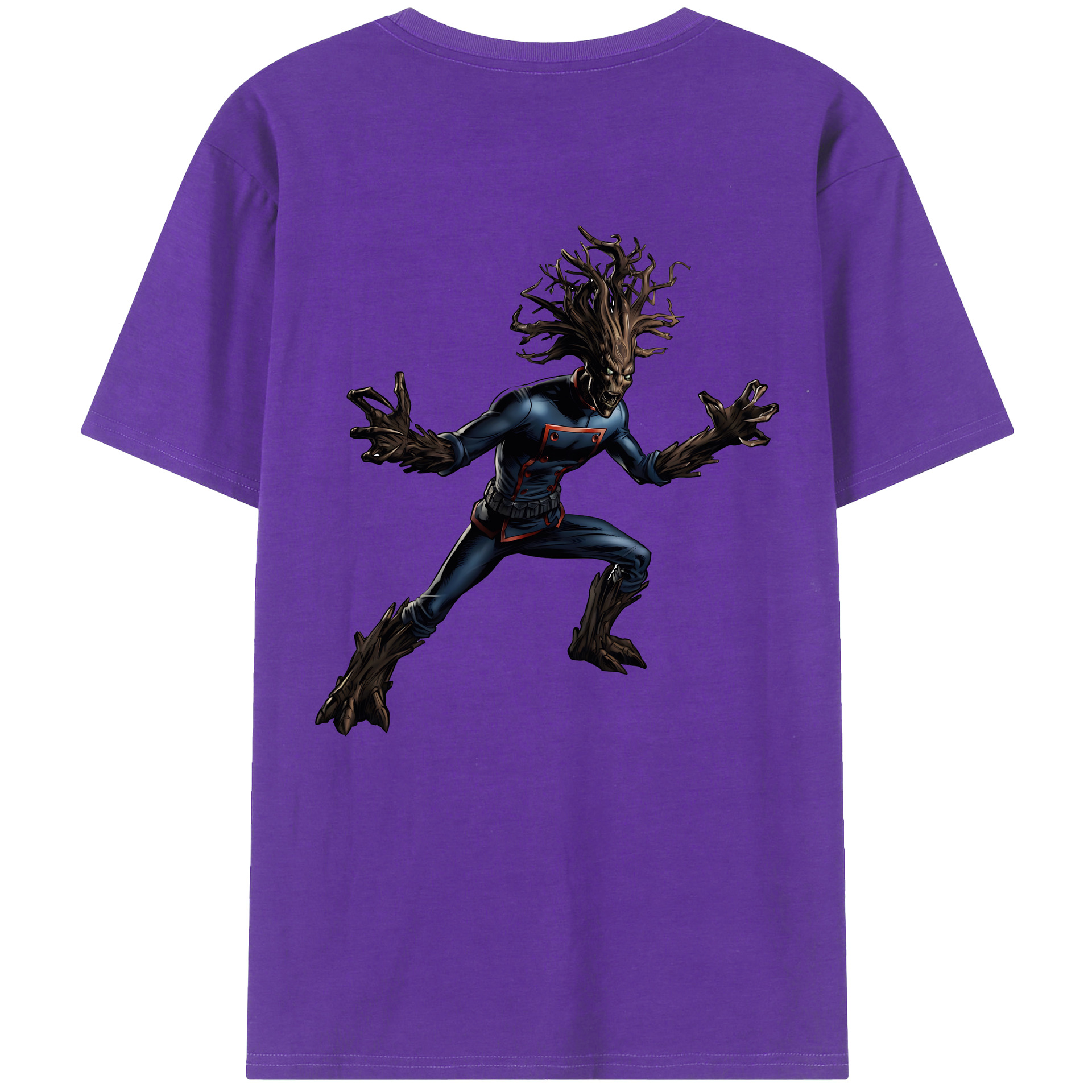 （画像用） アベンジャーズ The Avengers 綿100％ メンズ半袖Tシャツ（バックプリント） 通気性