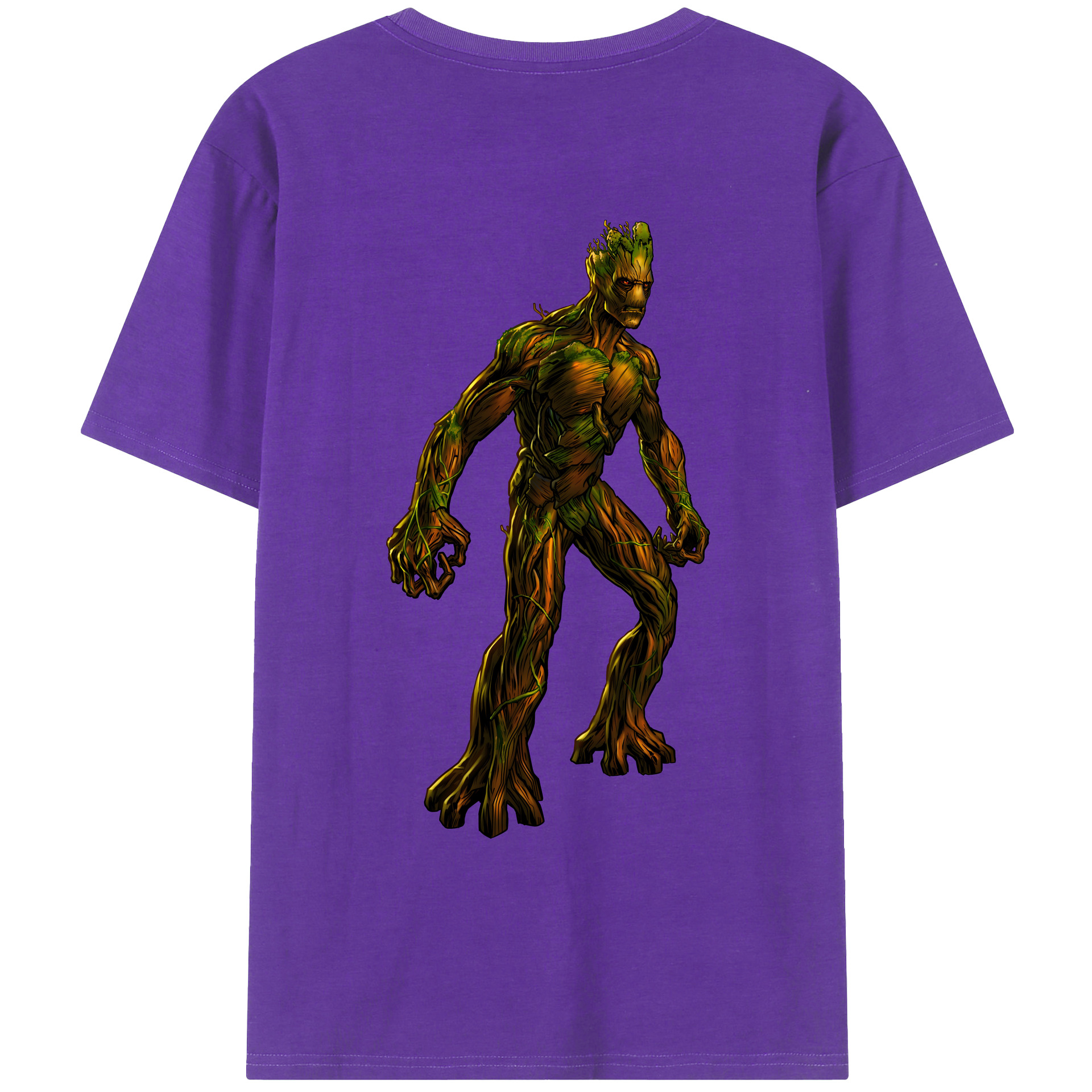 （画像用） アベンジャーズ The Avengers 綿100％ メンズ半袖Tシャツ（バックプリント） 通気性