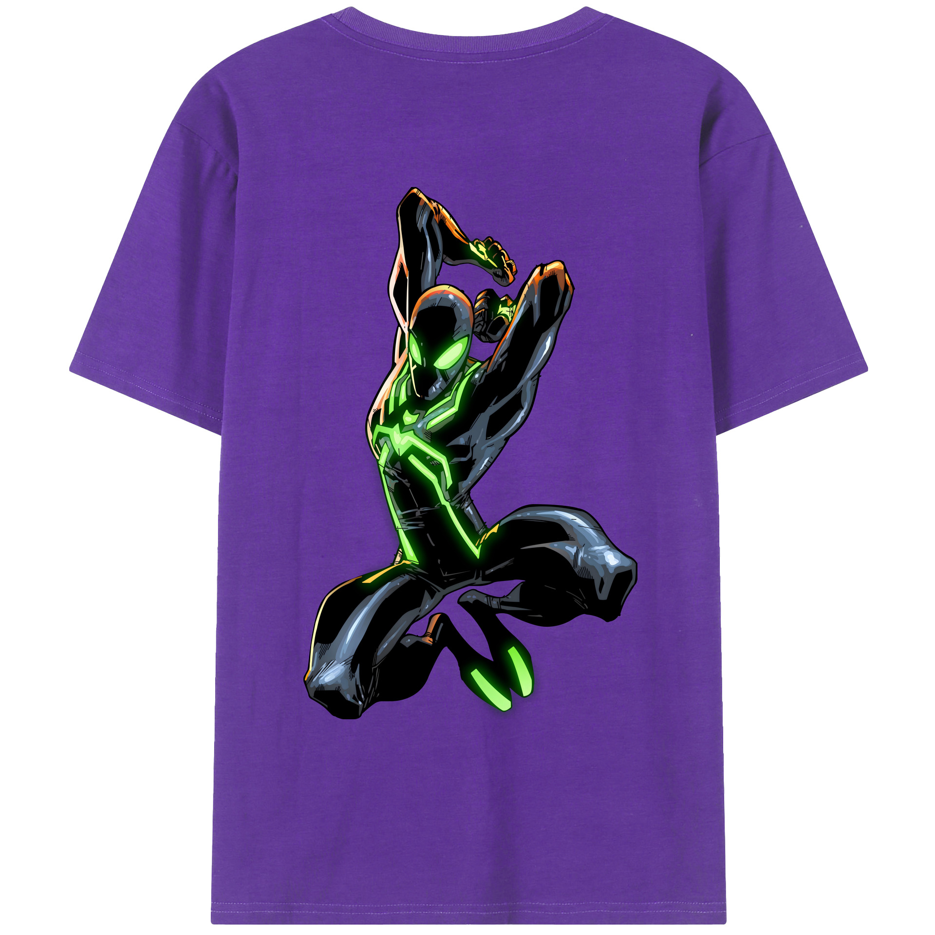 （画像用） アベンジャーズ The Avengers 綿100％ メンズ半袖Tシャツ（バックプリント） 通気性