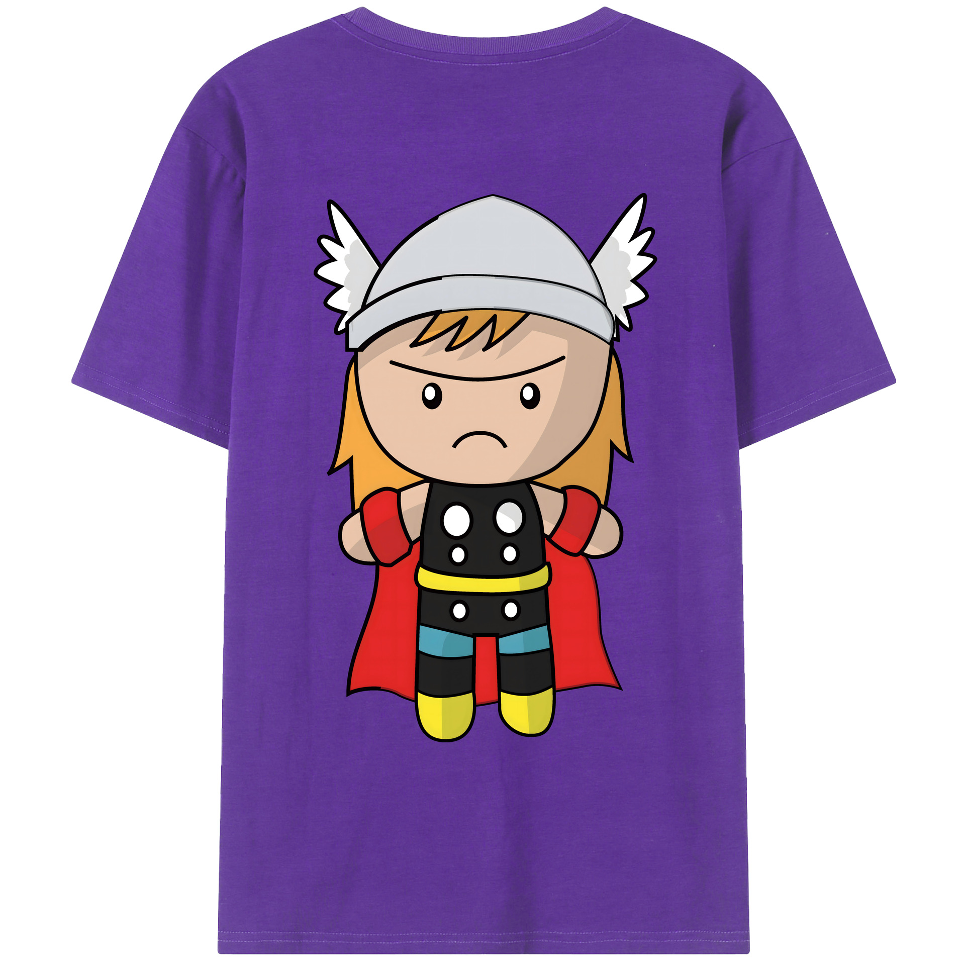 （画像用） アベンジャーズ The Avengers 綿100％ メンズ半袖Tシャツ（バックプリント） 通気性