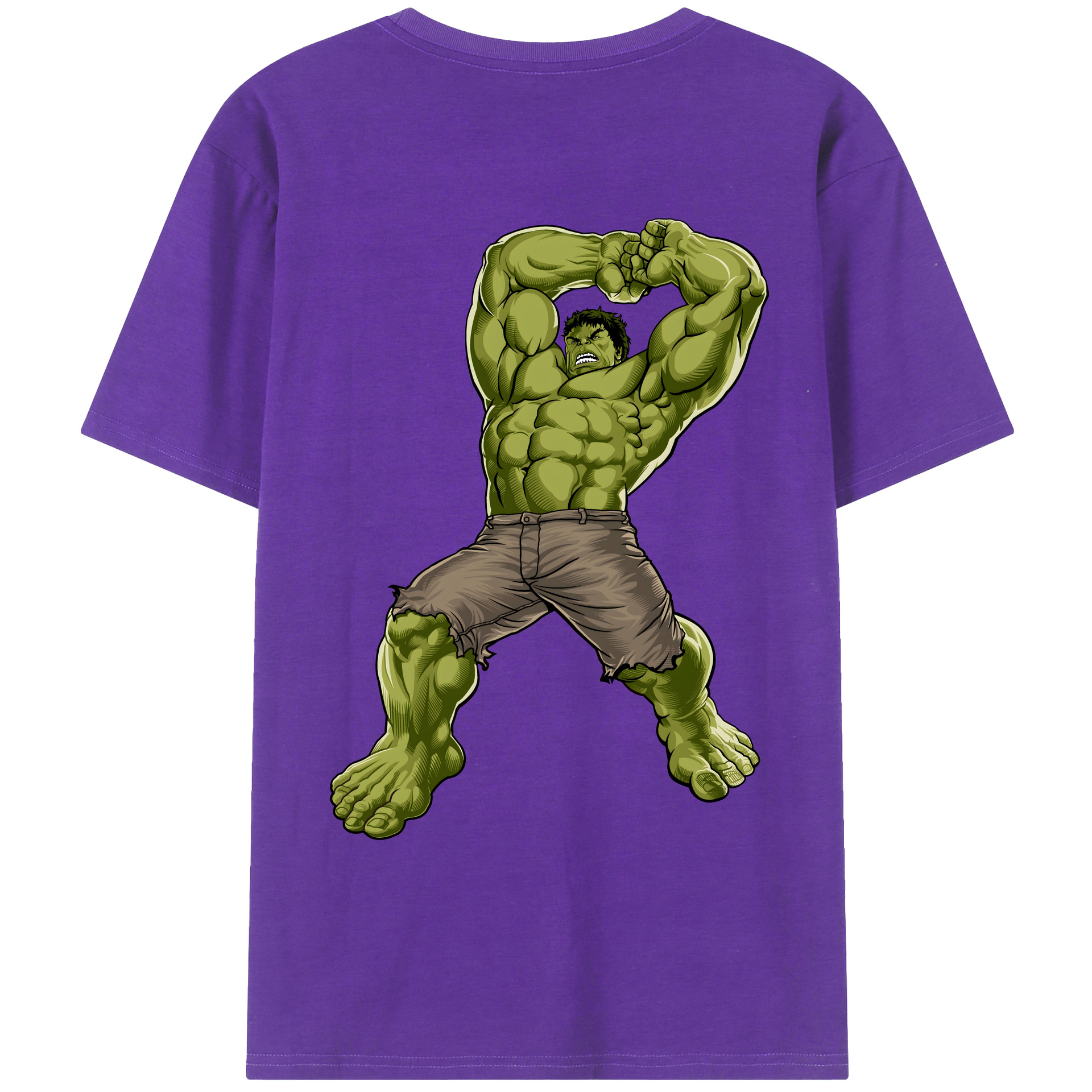 （画像用） アベンジャーズ The Avengers 綿100％ メンズ半袖Tシャツ（バックプリント） 通気性