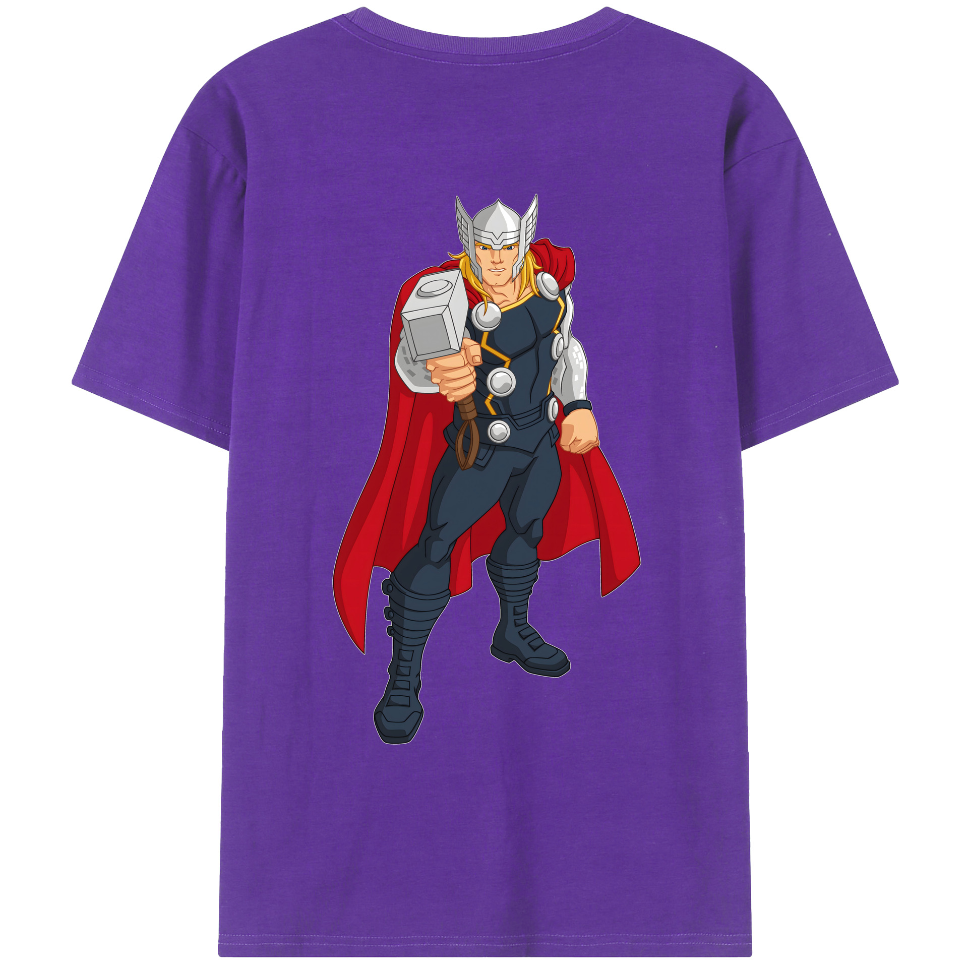 （画像用） アベンジャーズ The Avengers 綿100％ メンズ半袖Tシャツ（バックプリント） 通気性