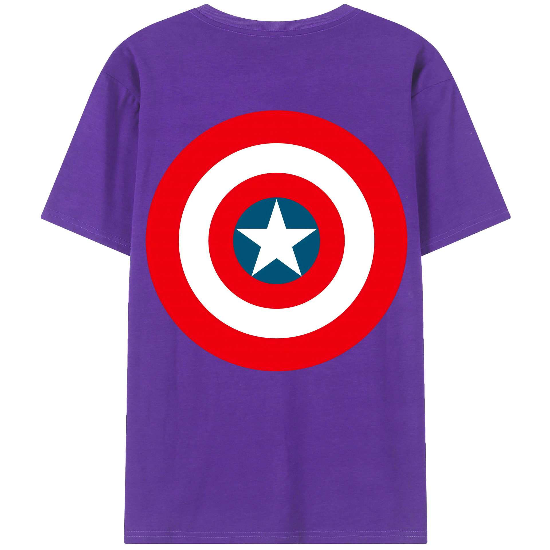 （画像用） アベンジャーズ The Avengers 綿100％ メンズ半袖Tシャツ（バックプリント） 通気性