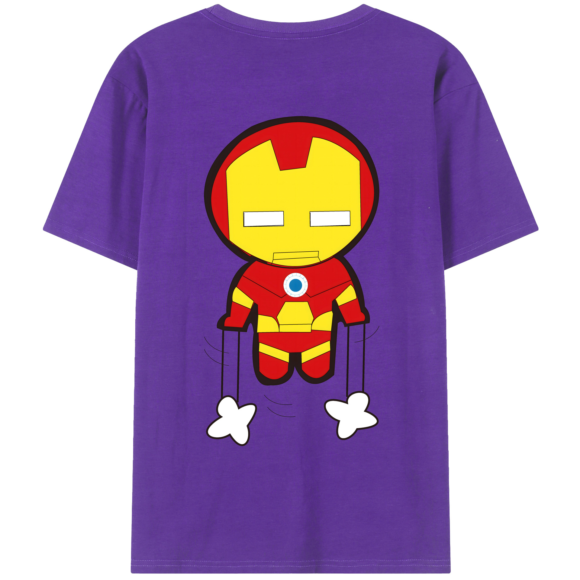 （画像用） アベンジャーズ The Avengers 綿100％ メンズ半袖Tシャツ（バックプリント） 通気性
