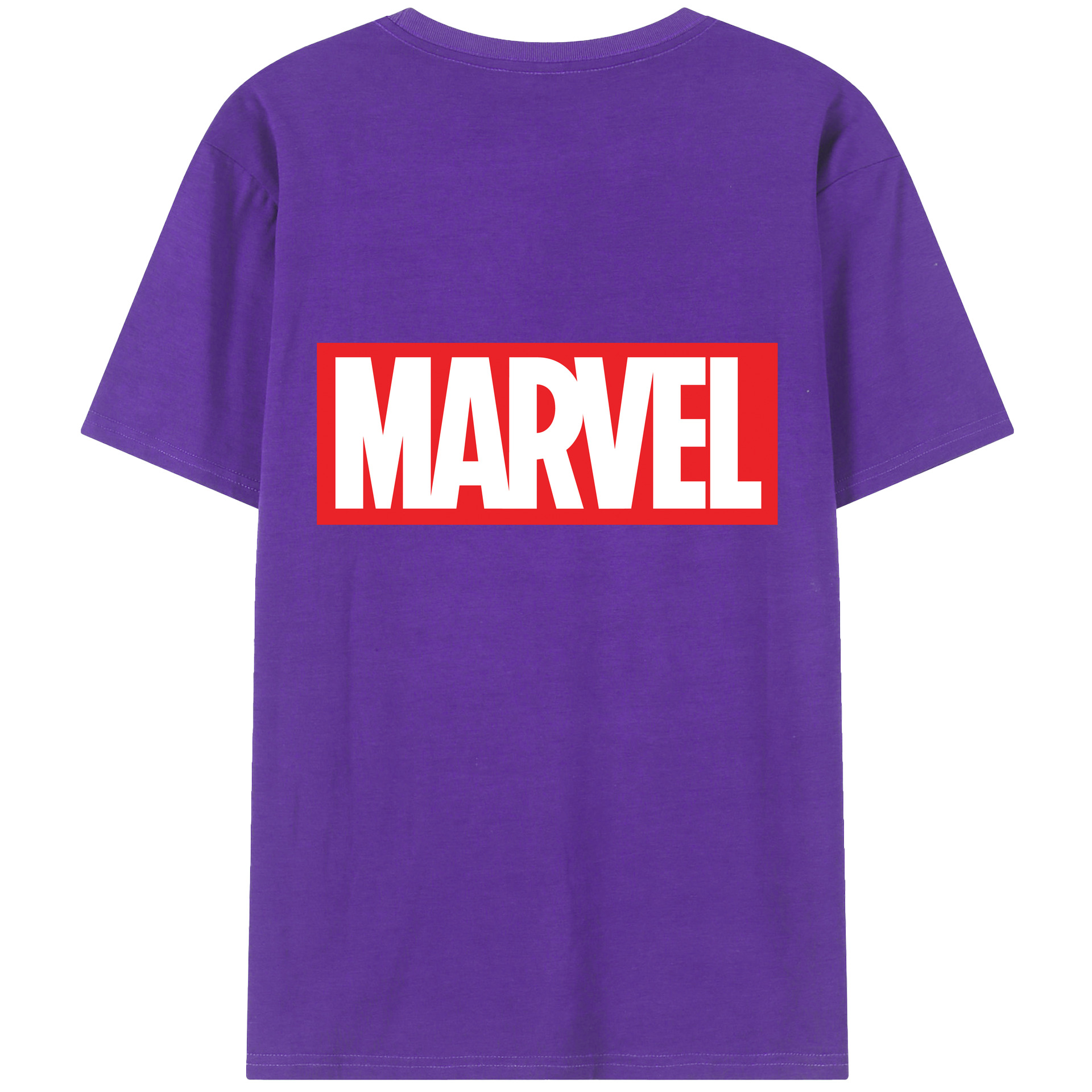 （画像用） アベンジャーズ The Avengers 綿100％ メンズ半袖Tシャツ（バックプリント） 通気性