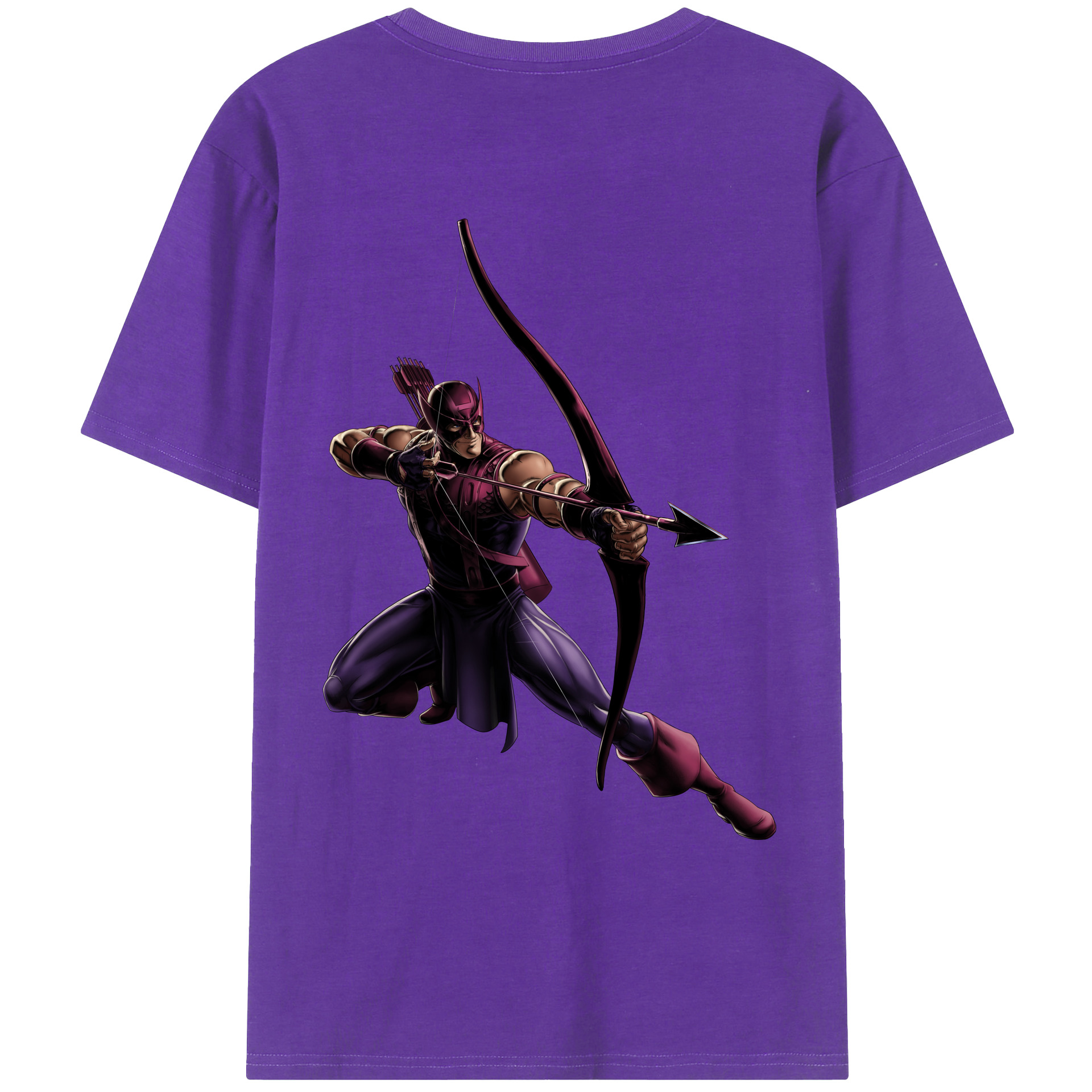 （画像用） アベンジャーズ The Avengers 綿100％ メンズ半袖Tシャツ（バックプリント） 通気性