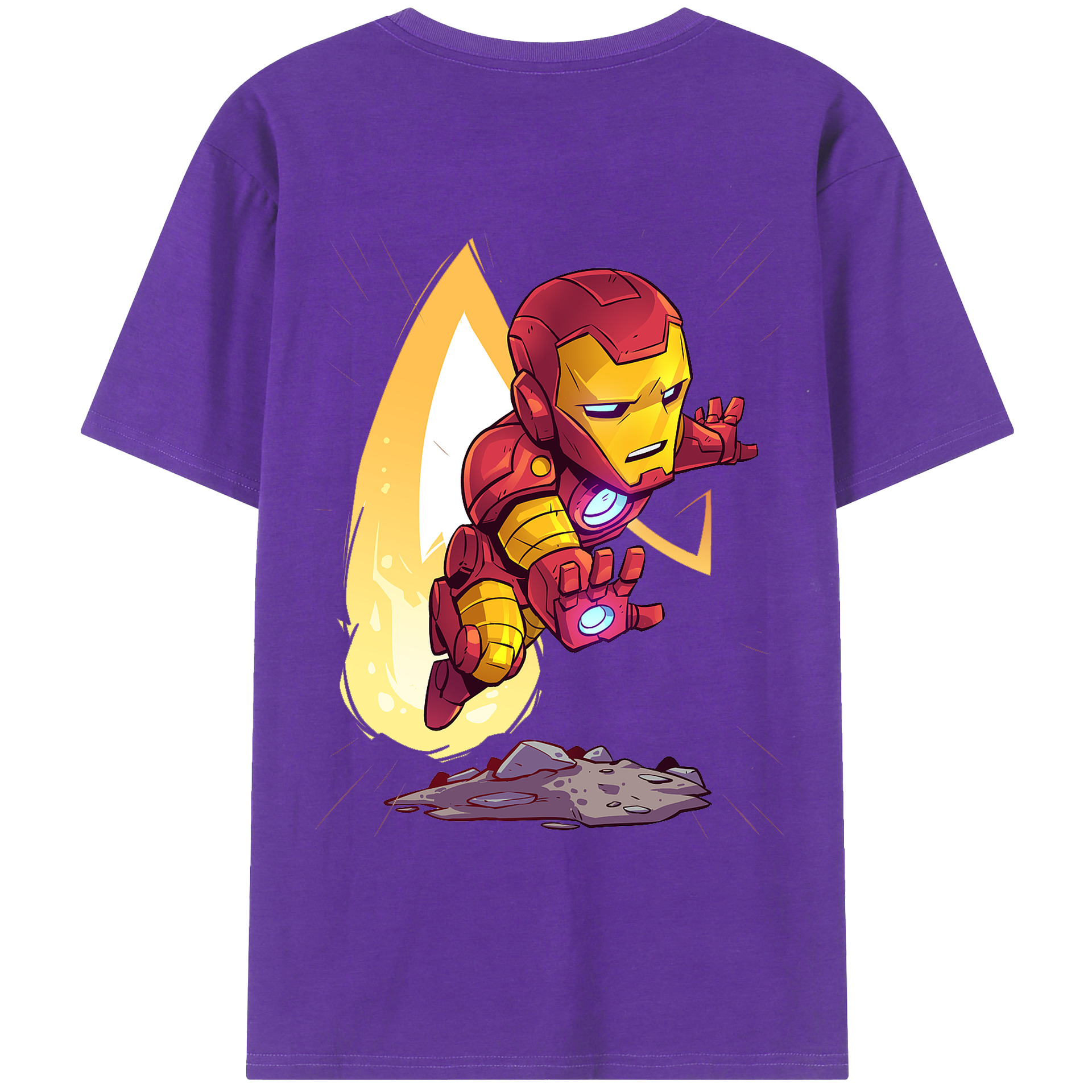 （画像用） アベンジャーズ The Avengers 綿100％ メンズ半袖Tシャツ（バックプリント） 通気性