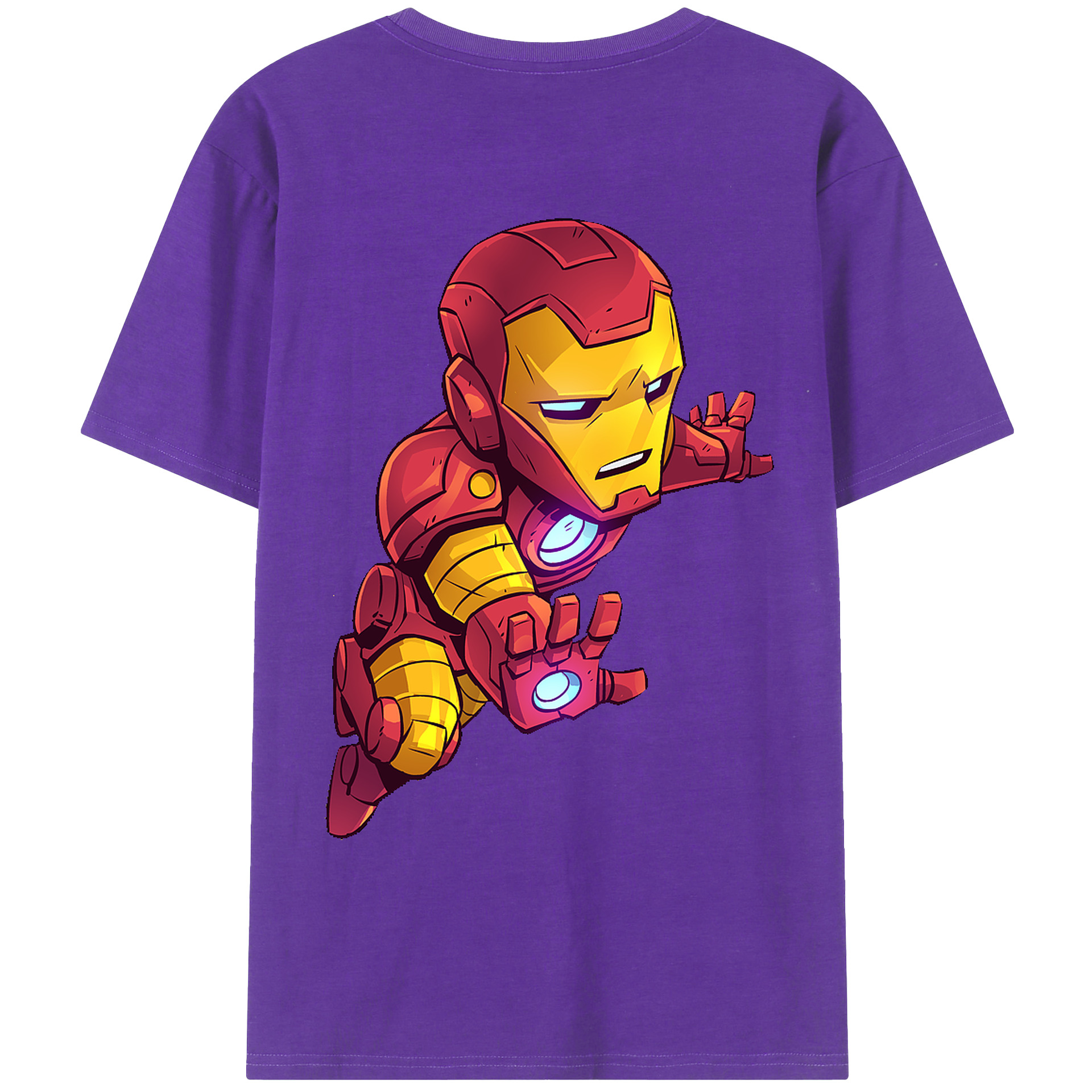 （画像用） アベンジャーズ The Avengers 綿100％ メンズ半袖Tシャツ（バックプリント） 通気性