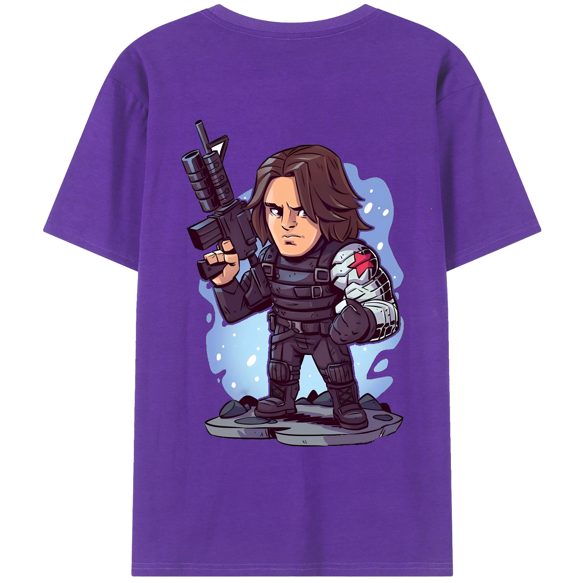 （画像用） アベンジャーズ The Avengers 綿100％ メンズ半袖Tシャツ（バックプリント） 通気性