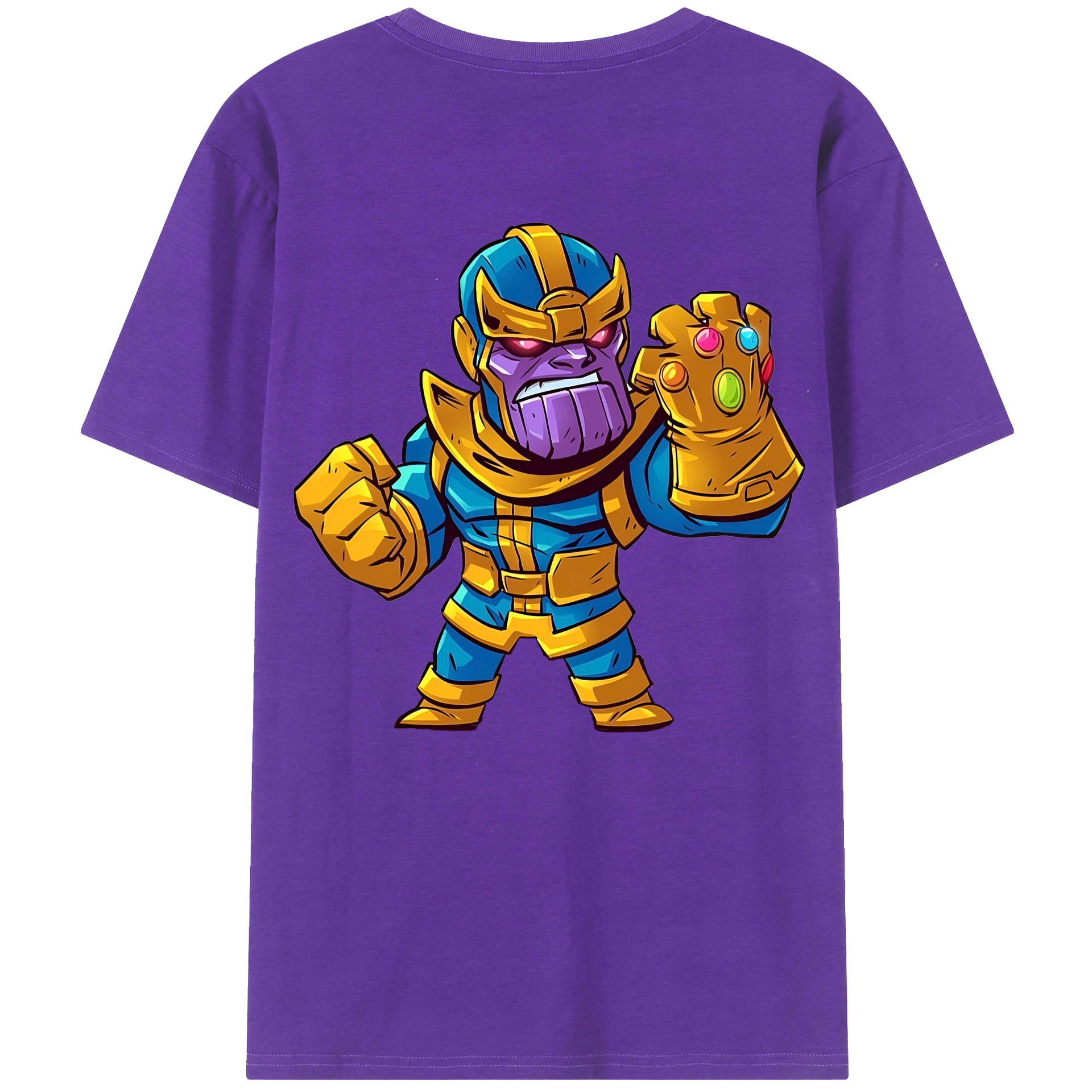 （画像用） アベンジャーズ The Avengers 綿100％ メンズ半袖Tシャツ（バックプリント） 通気性