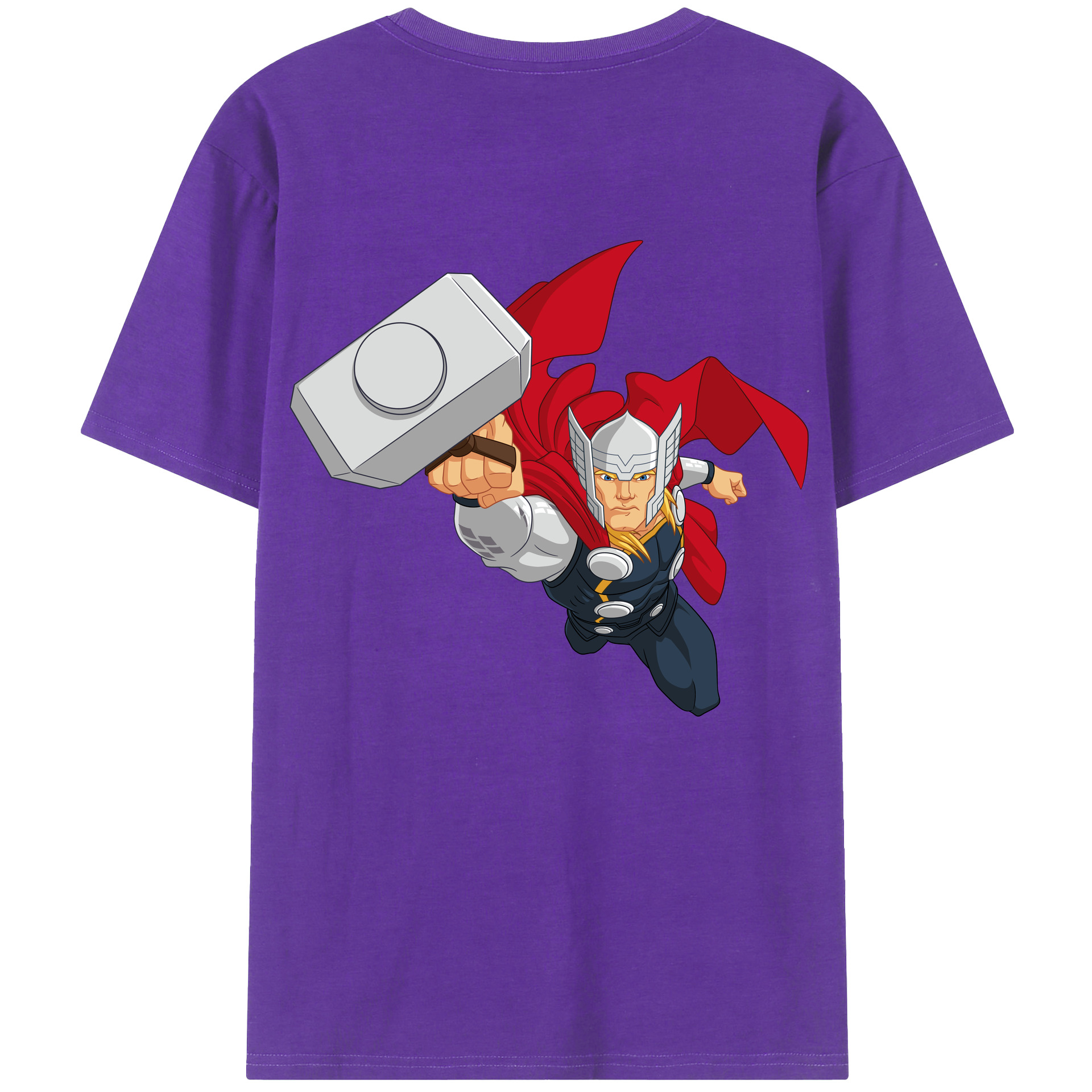 （画像用） アベンジャーズ The Avengers 綿100％ メンズ半袖Tシャツ（バックプリント） 通気性