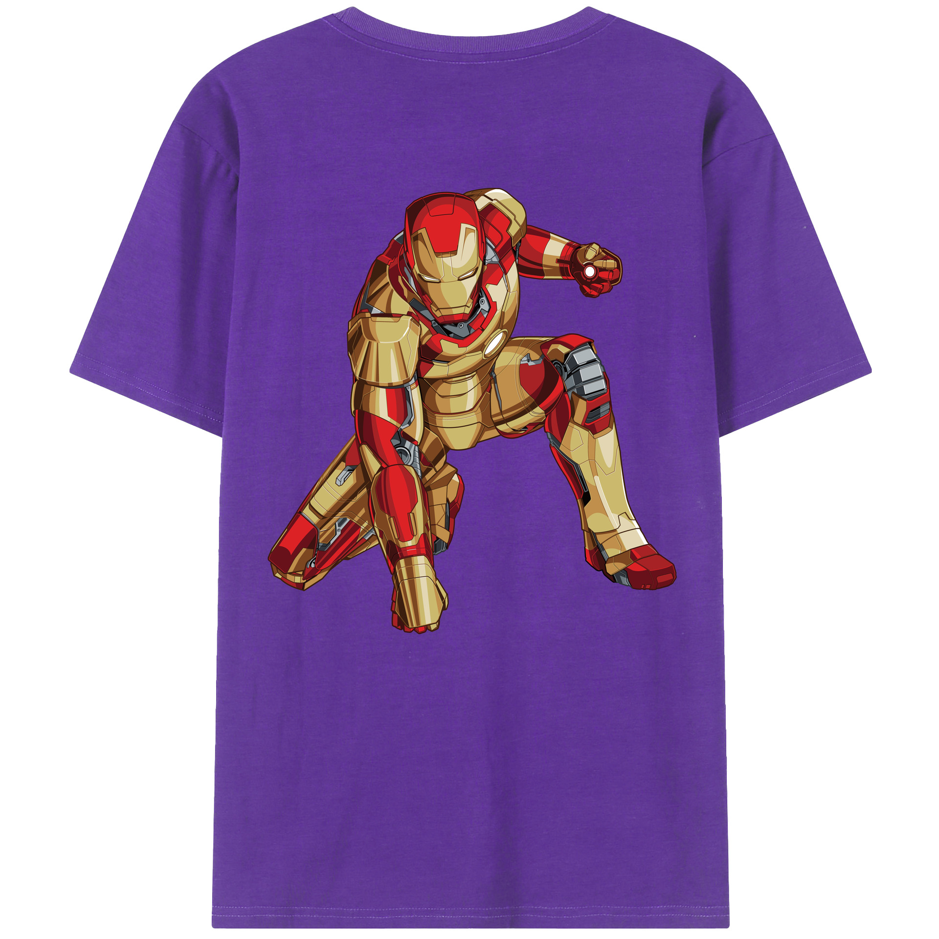 （画像用） アベンジャーズ The Avengers 綿100％ メンズ半袖Tシャツ（バックプリント） 通気性