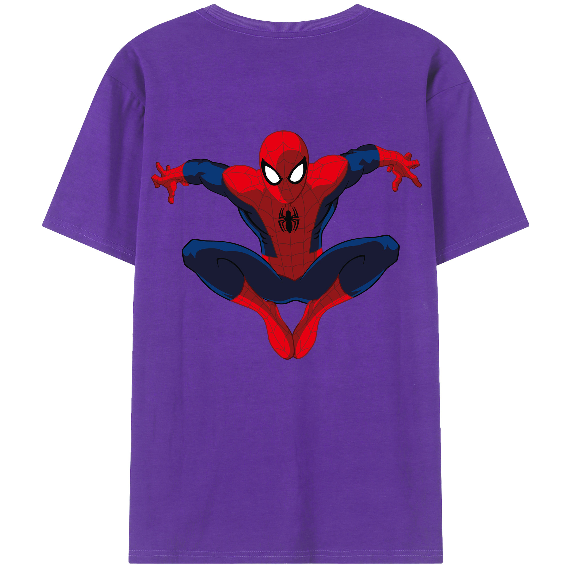 （画像用） アベンジャーズ The Avengers 綿100％ メンズ半袖Tシャツ（バックプリント） 通気性